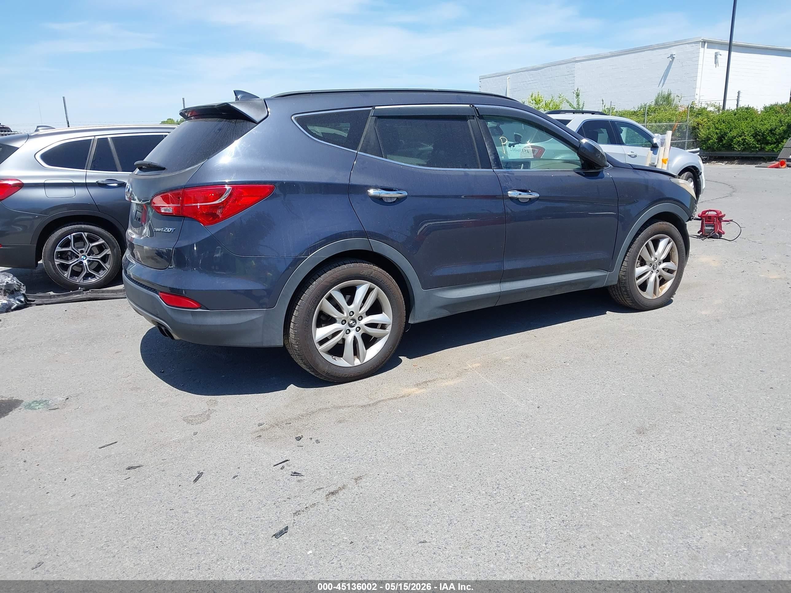 2014 Hyundai Santa Fe Sport 2.0l Turbo Gray vin: 5XYZU3LA2EG193335