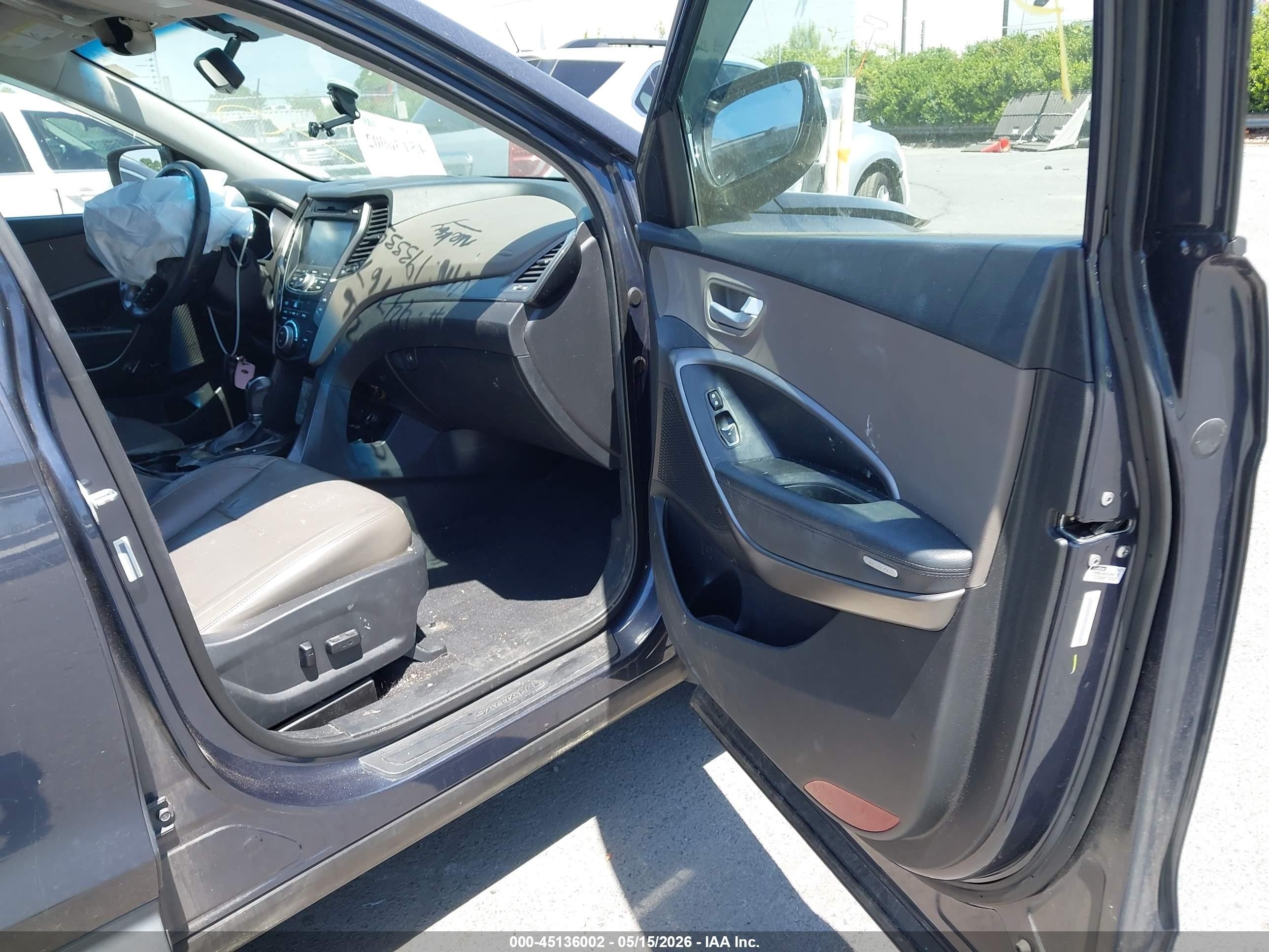 2014 Hyundai Santa Fe Sport 2.0l Turbo Gray vin: 5XYZU3LA2EG193335