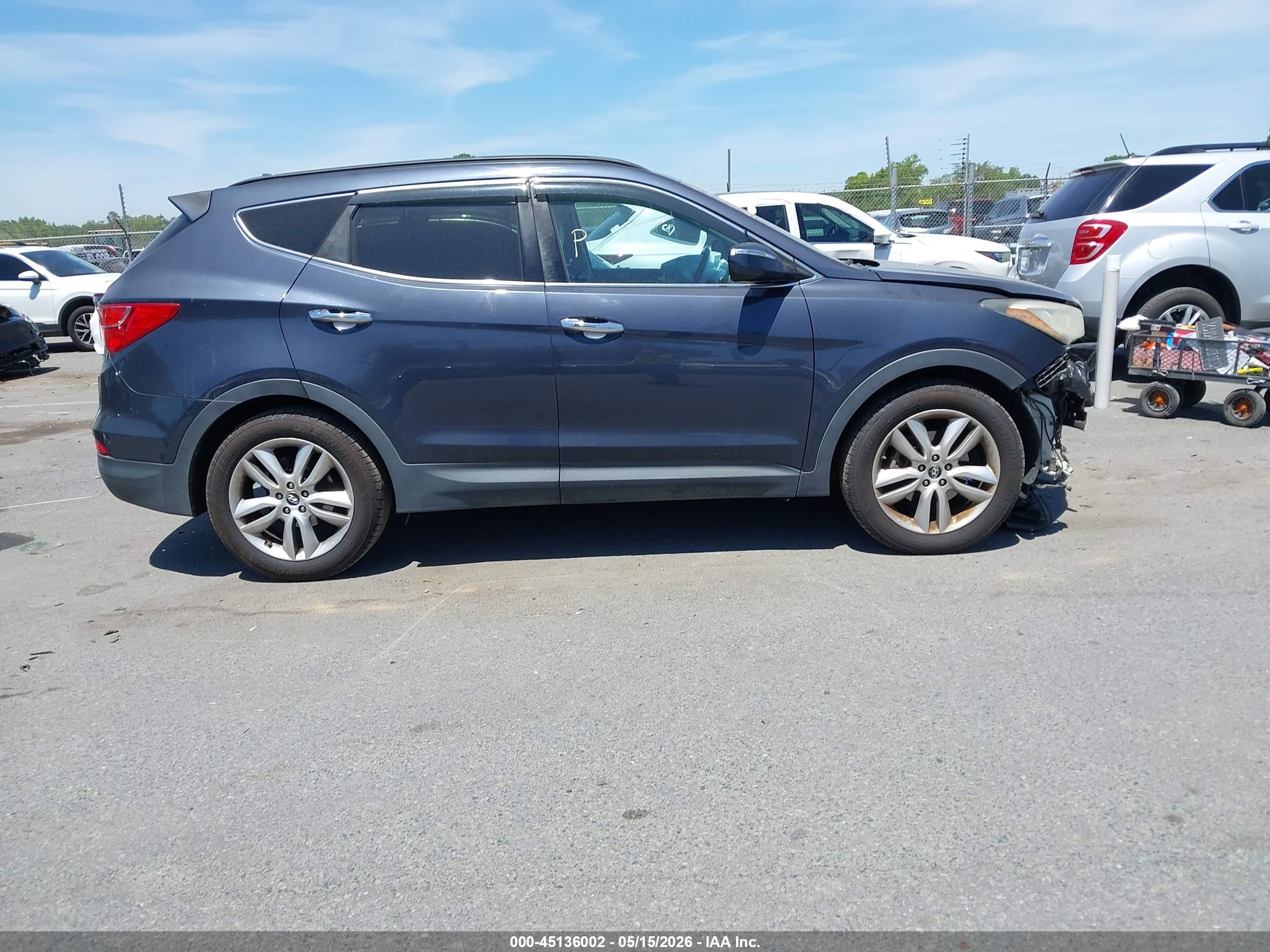 2014 Hyundai Santa Fe Sport 2.0l Turbo Gray vin: 5XYZU3LA2EG193335