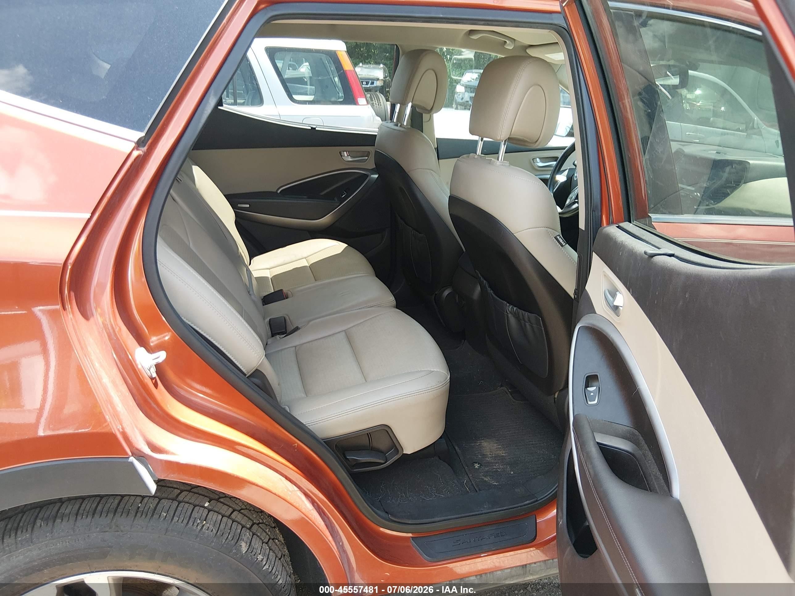 2015 Hyundai Santa Fe Sport 2.0l Turbo Orange vin: 5XYZU3LA2FG275342
