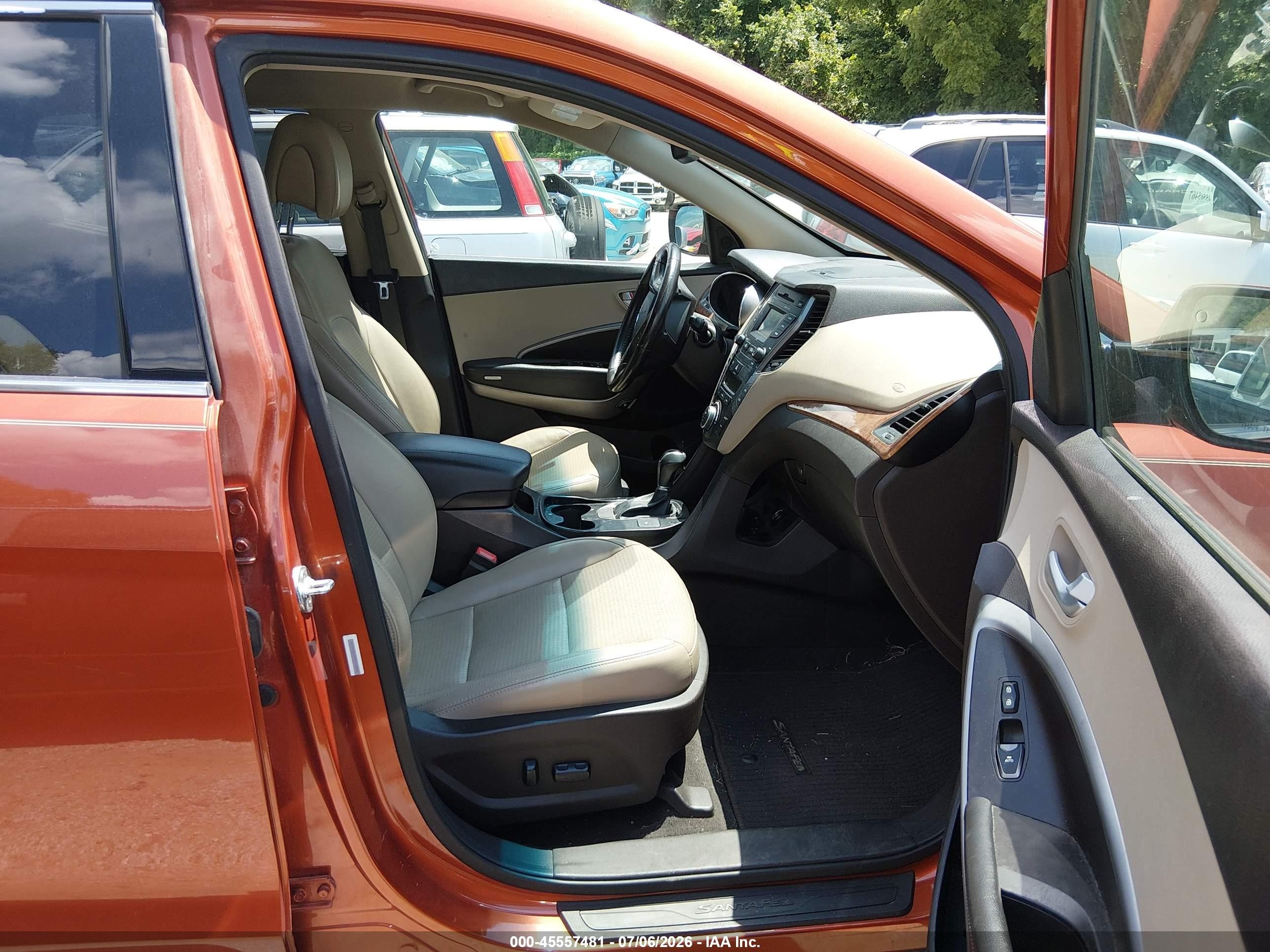2015 Hyundai Santa Fe Sport 2.0l Turbo Orange vin: 5XYZU3LA2FG275342