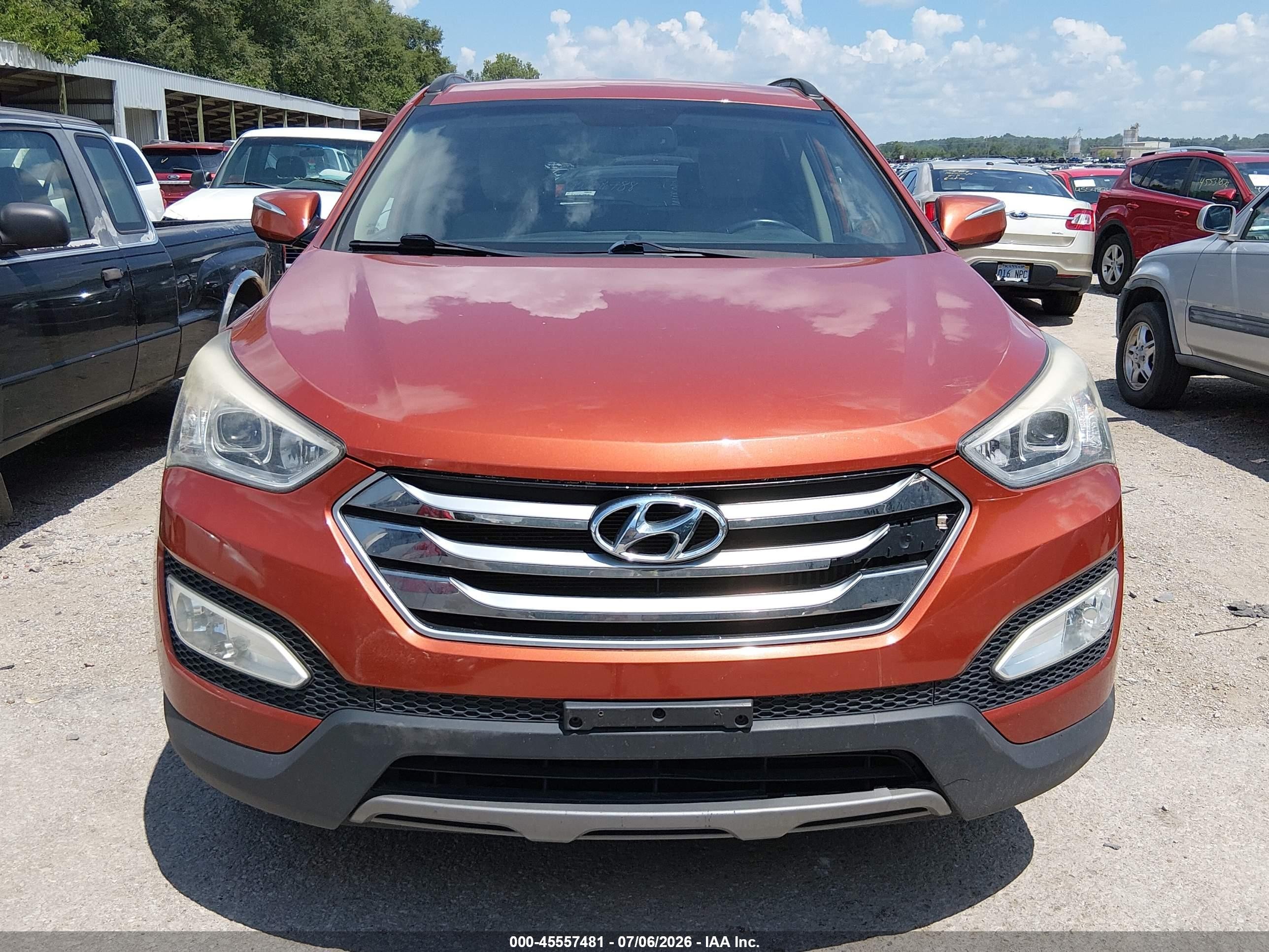 2015 Hyundai Santa Fe Sport 2.0l Turbo Orange vin: 5XYZU3LA2FG275342