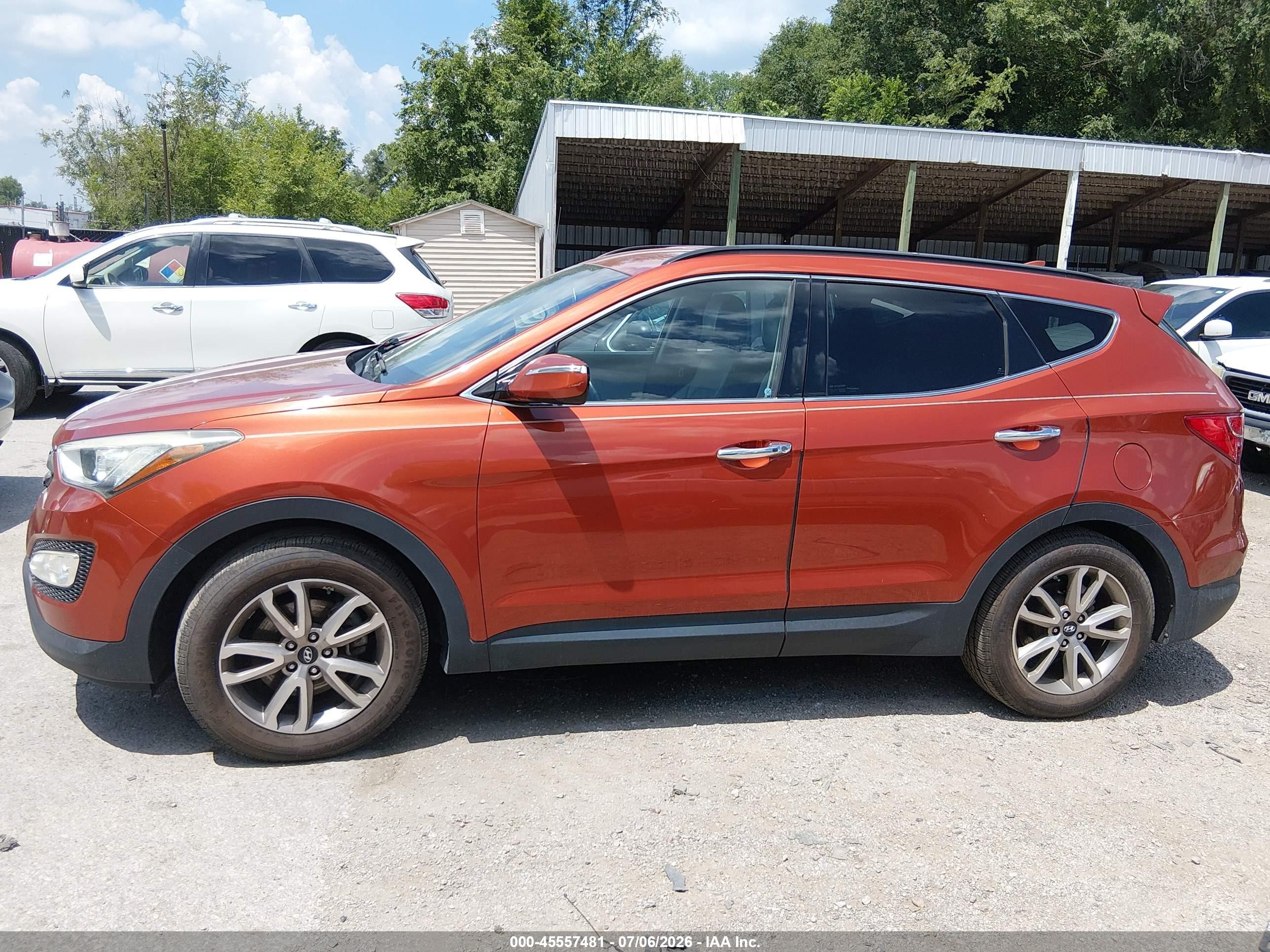 2015 Hyundai Santa Fe Sport 2.0l Turbo Orange vin: 5XYZU3LA2FG275342