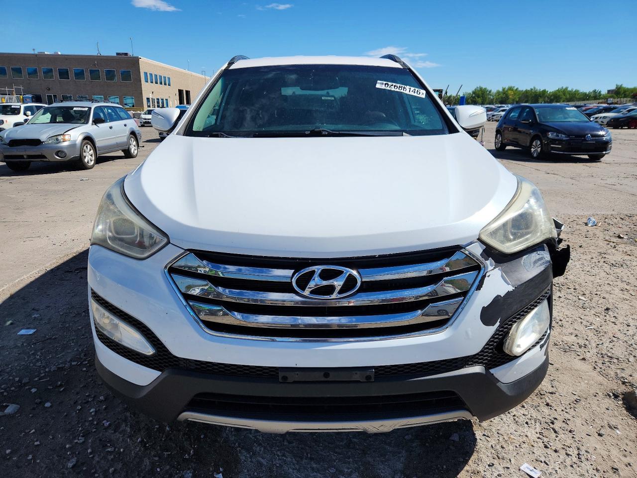2013 Hyundai Santa Fe Sport 2.0t White vin: 5XYZU3LA3DG085031