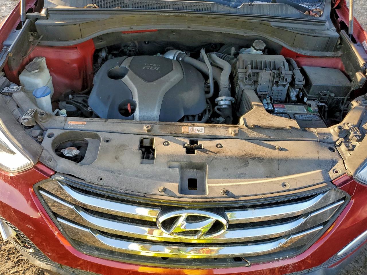 2014 Hyundai Santa Fe Sport 2.0t Red vin: 5XYZU3LA3EG125576