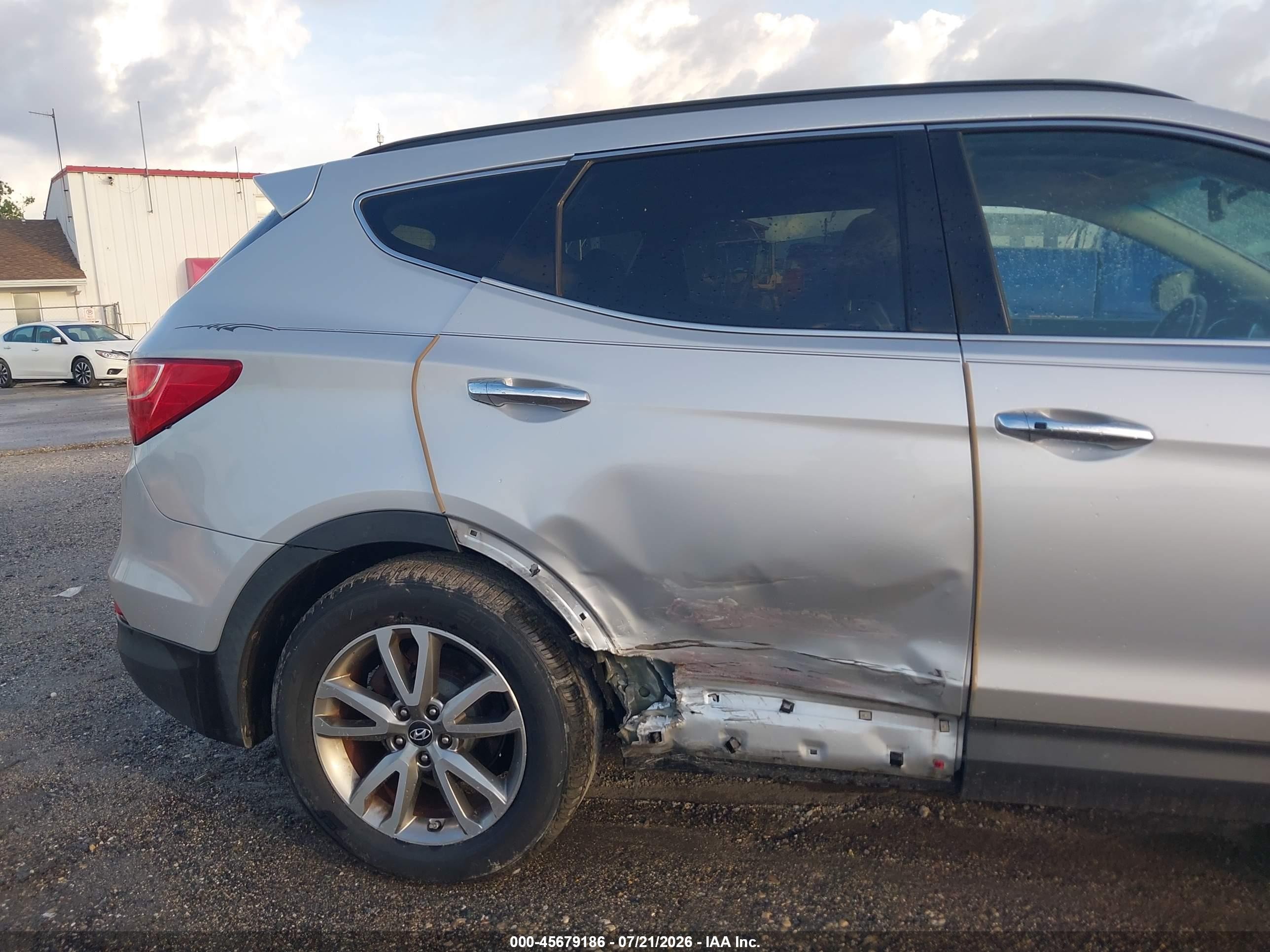 2014 Hyundai Santa Fe Sport 2.0l Turbo Silver vin: 5XYZU3LA3EG160361