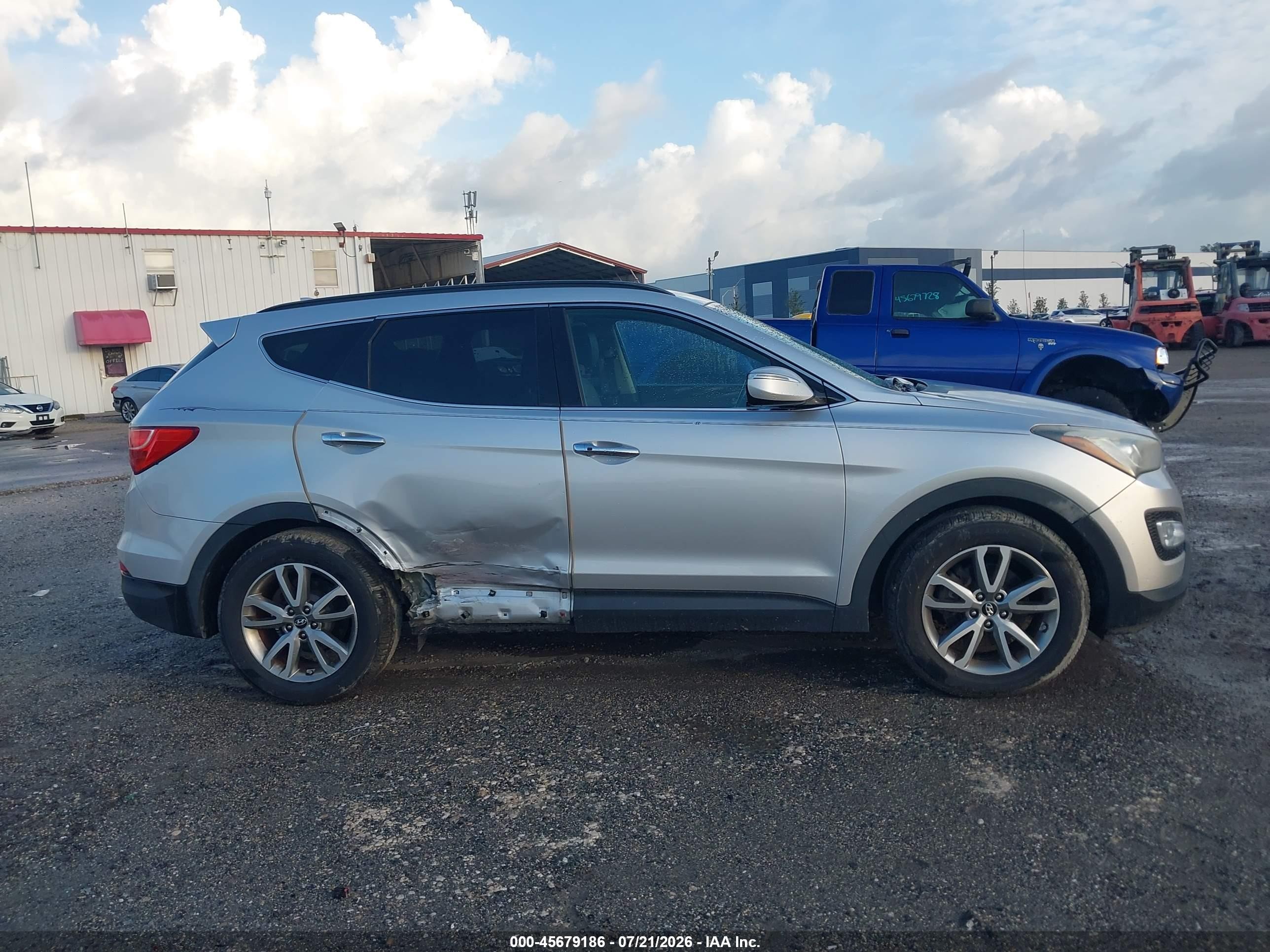 2014 Hyundai Santa Fe Sport 2.0l Turbo Silver vin: 5XYZU3LA3EG160361