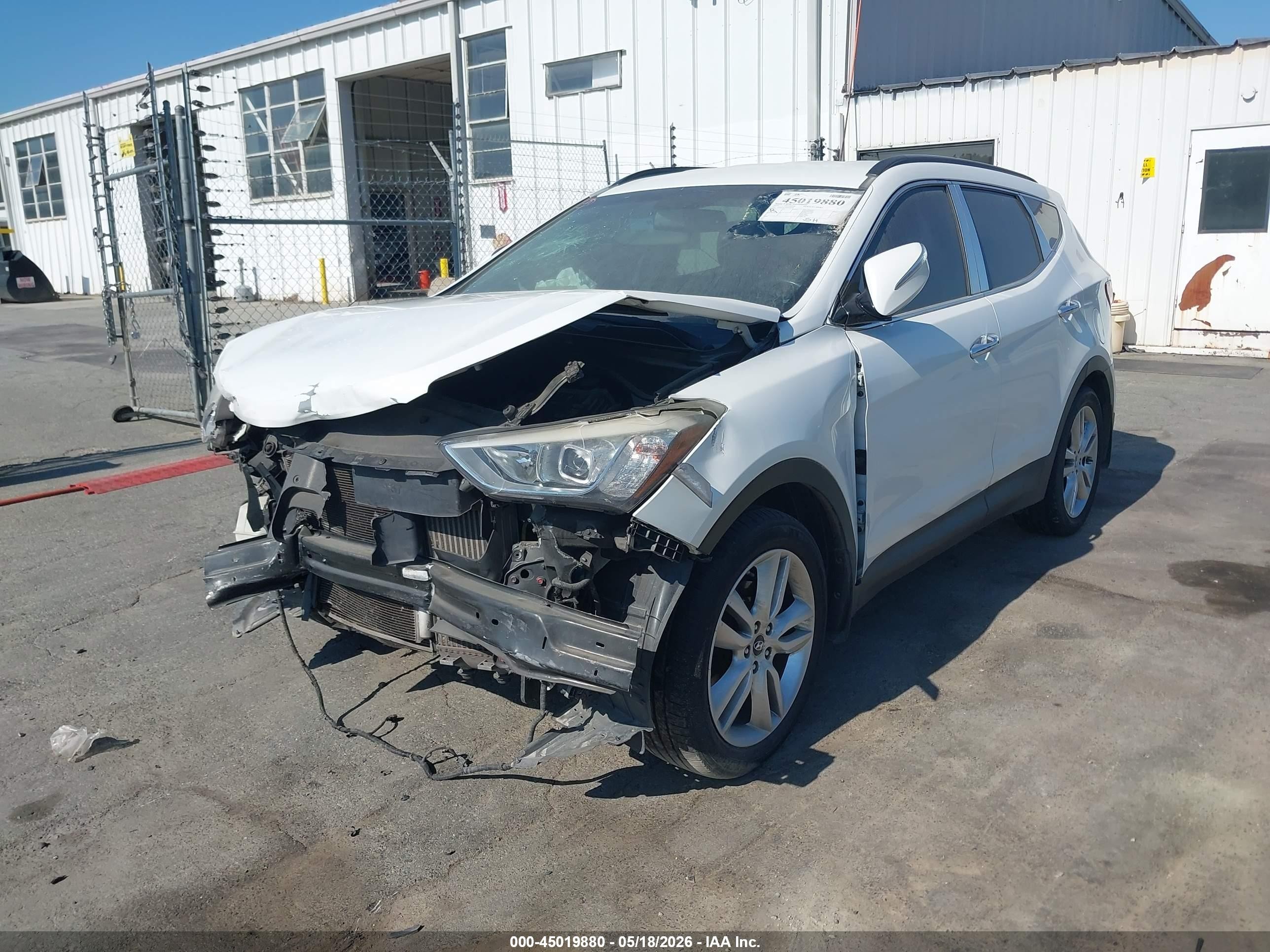 2014 Hyundai Santa Fe Sport 2.0l Turbo White vin: 5XYZU3LA3EG189181