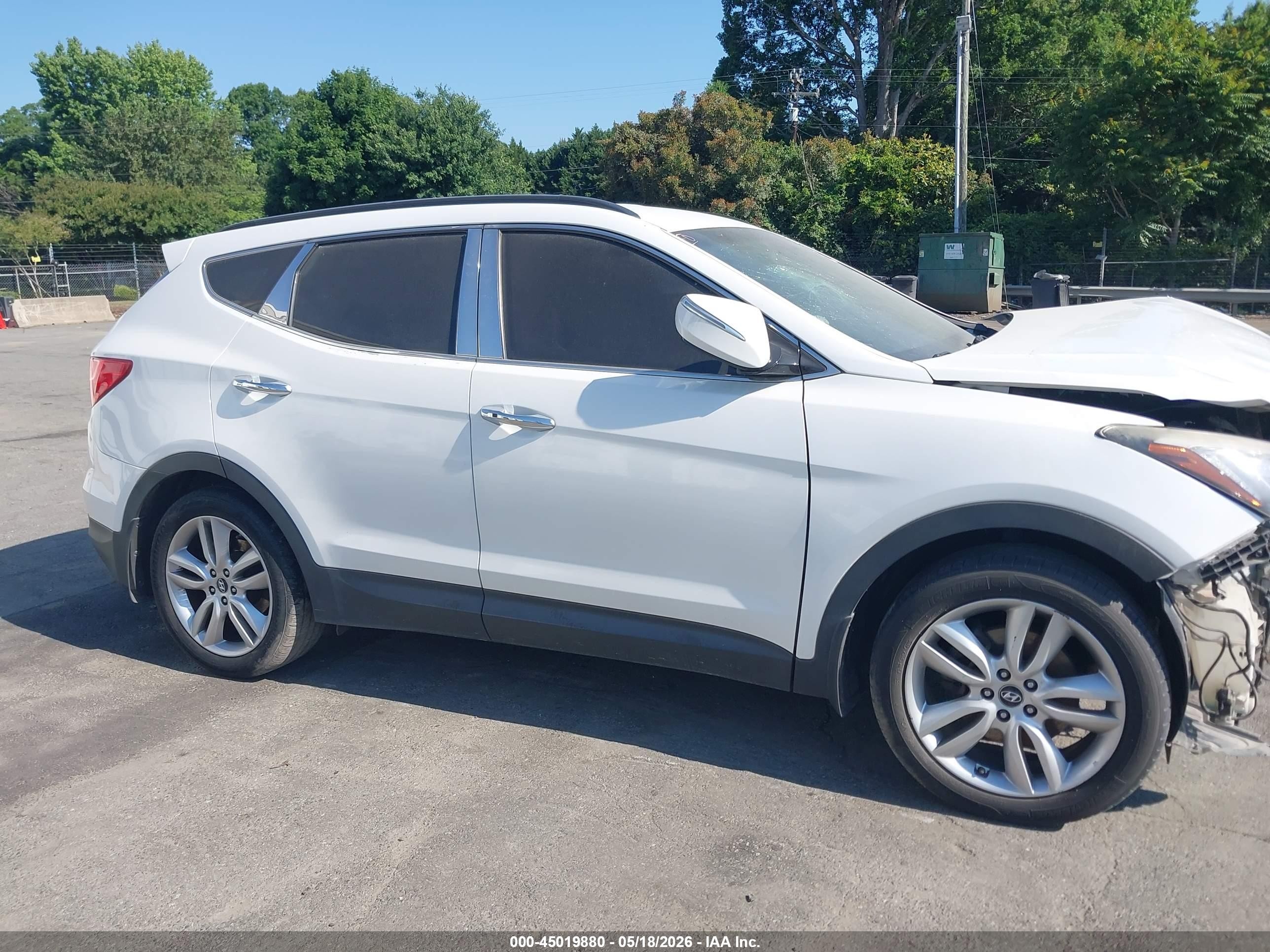 2014 Hyundai Santa Fe Sport 2.0l Turbo White vin: 5XYZU3LA3EG189181