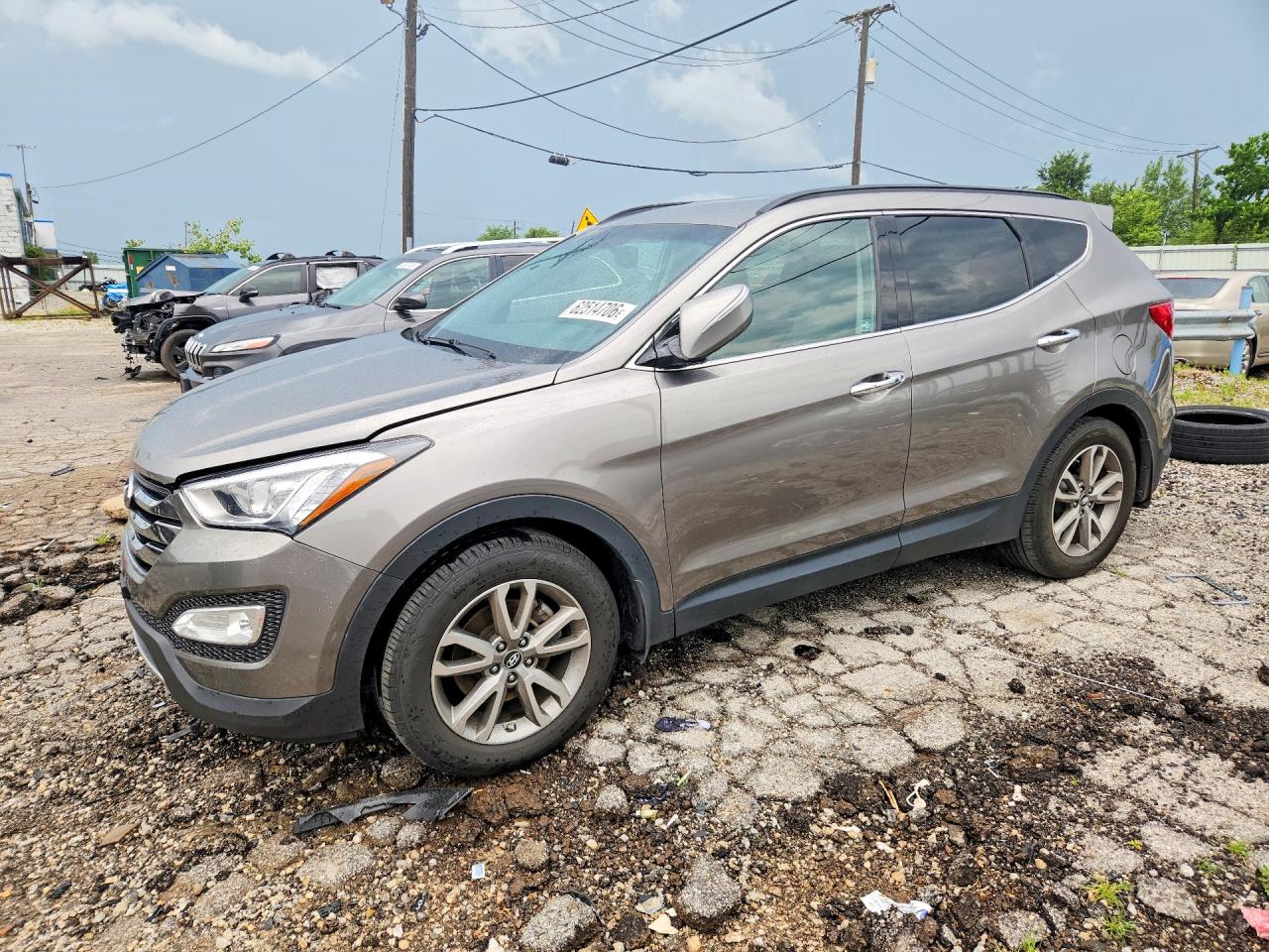 2014 Hyundai Santa Fe Sport 2.0t Gray vin: 5XYZU3LA3EG196194