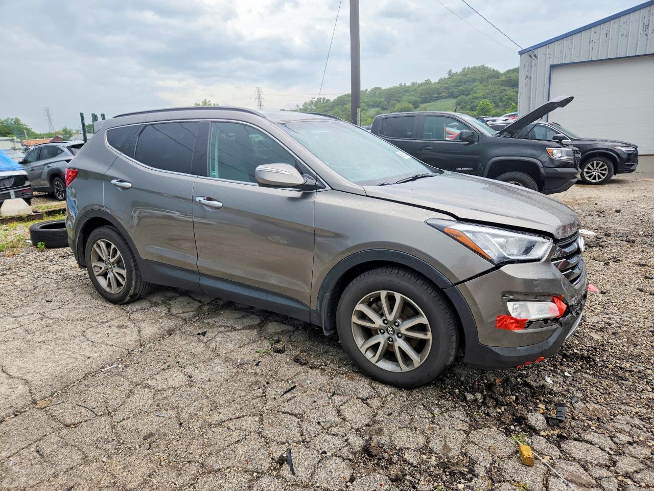 2014 Hyundai Santa Fe Sport 2.0t Gray vin: 5XYZU3LA3EG196194
