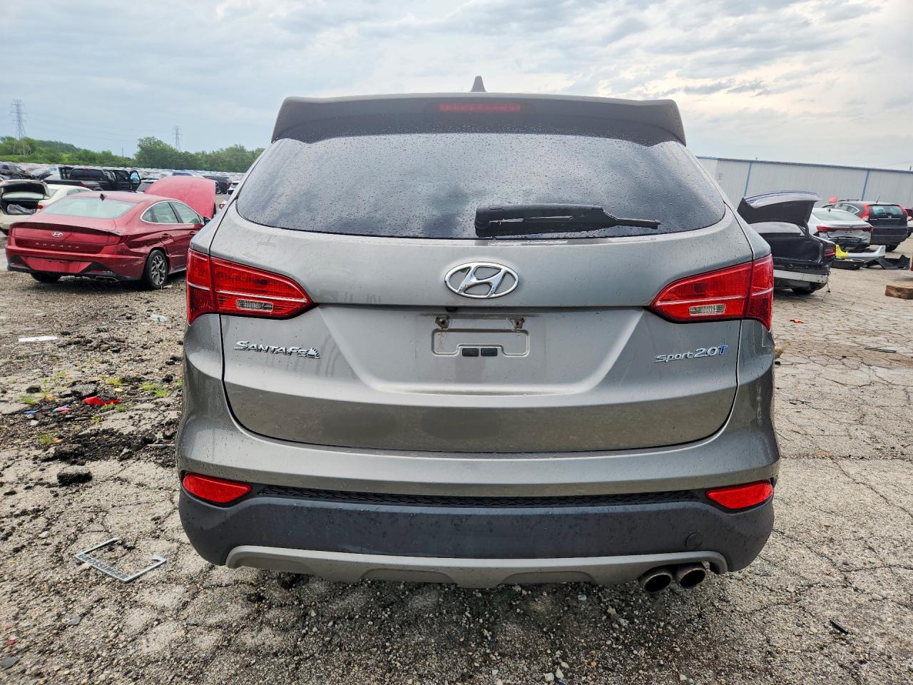 2014 Hyundai Santa Fe Sport 2.0t Gray vin: 5XYZU3LA3EG196194