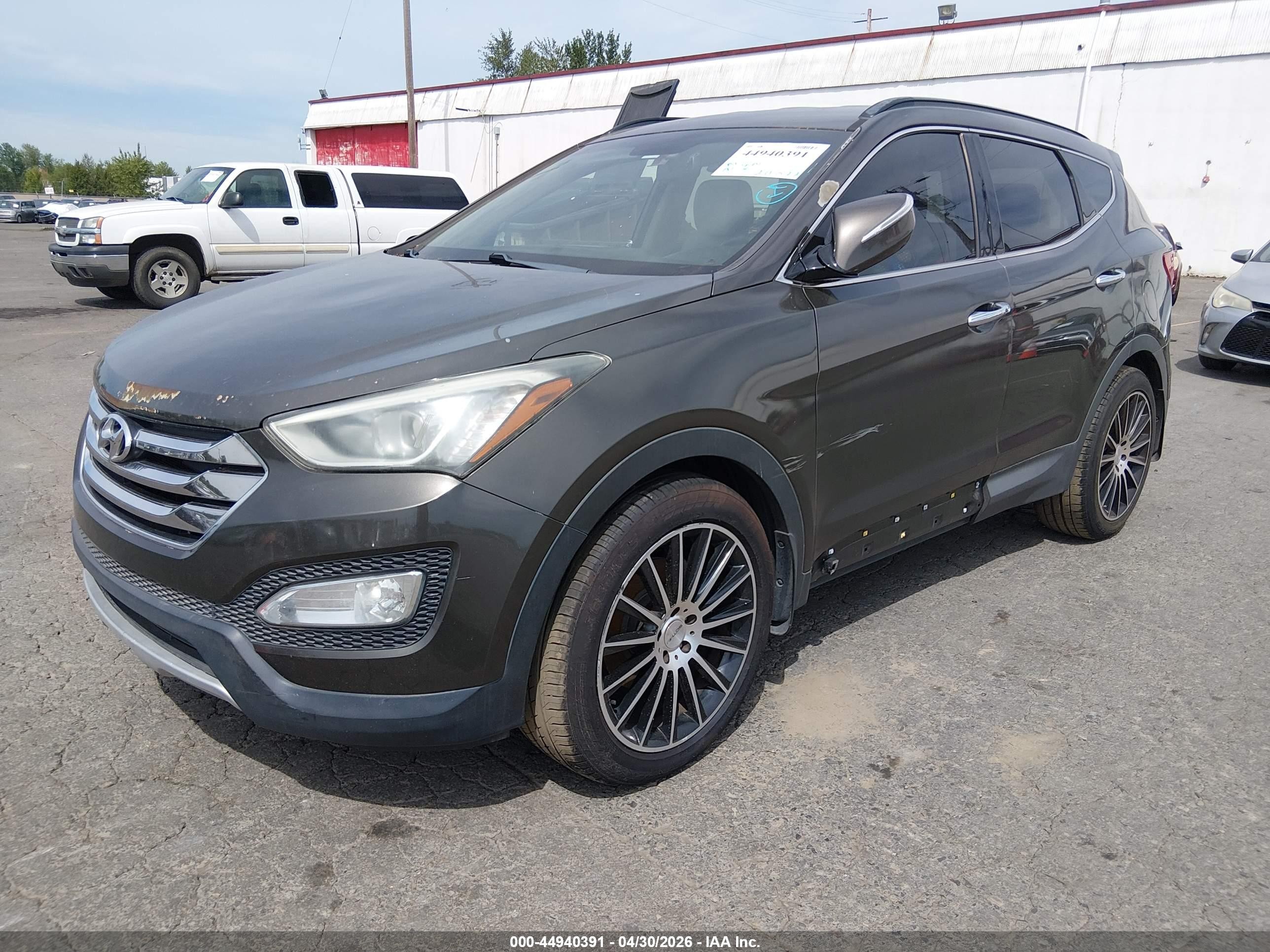 2014 Hyundai Santa Fe Sport 2.0l Turbo Gray vin: 5XYZU3LA3EG204875