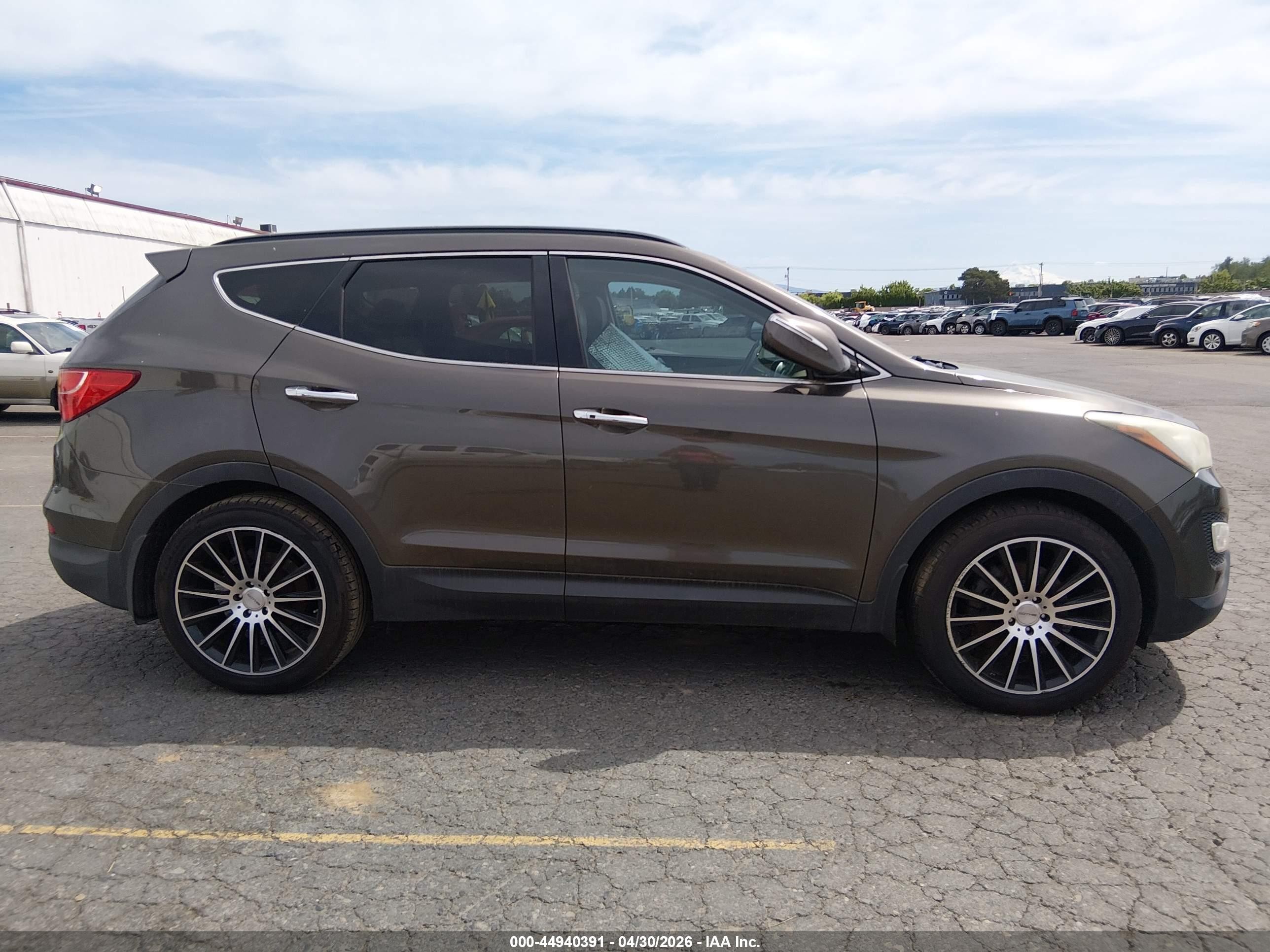 2014 Hyundai Santa Fe Sport 2.0l Turbo Gray vin: 5XYZU3LA3EG204875
