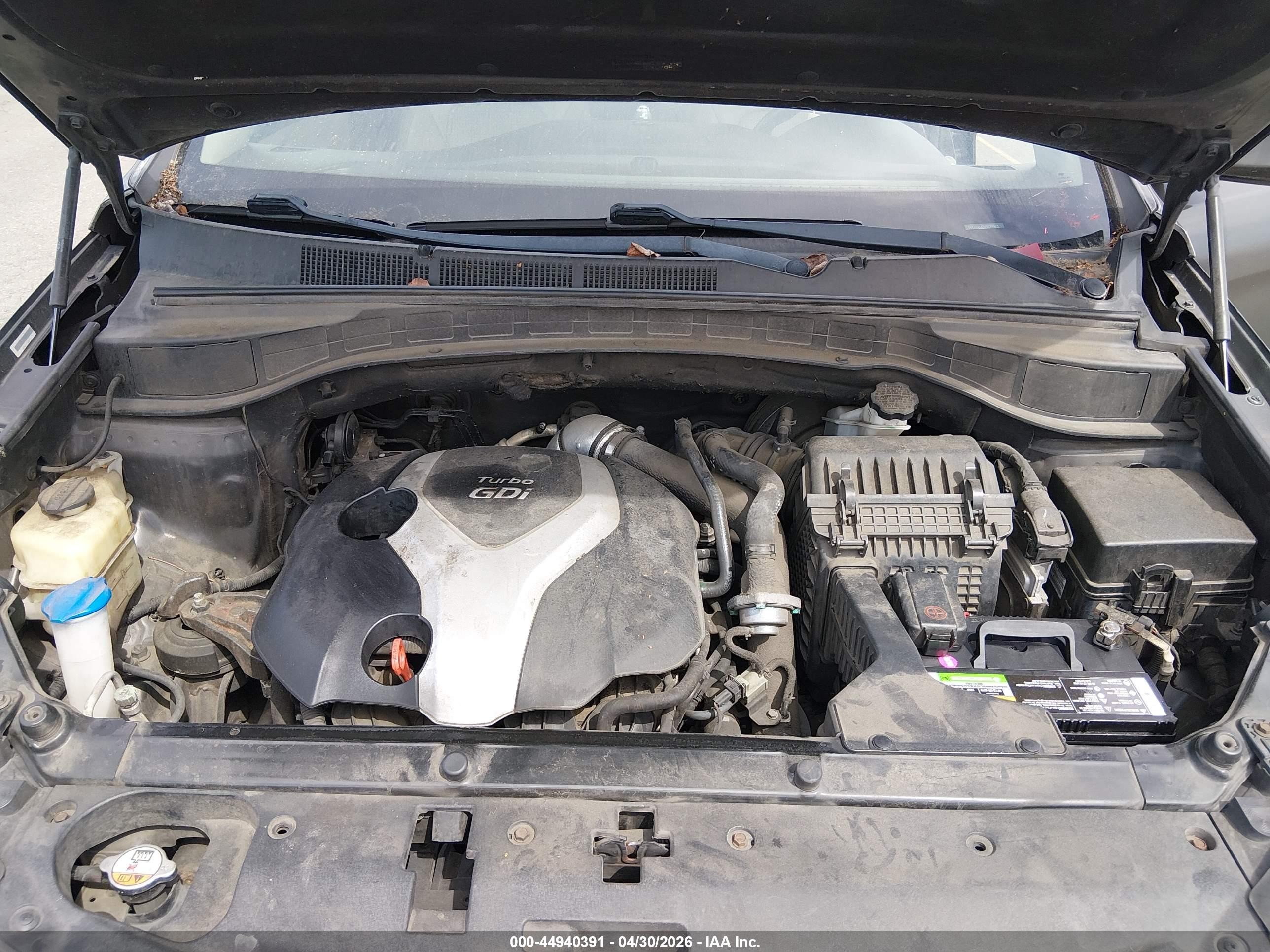 2014 Hyundai Santa Fe Sport 2.0l Turbo Gray vin: 5XYZU3LA3EG204875