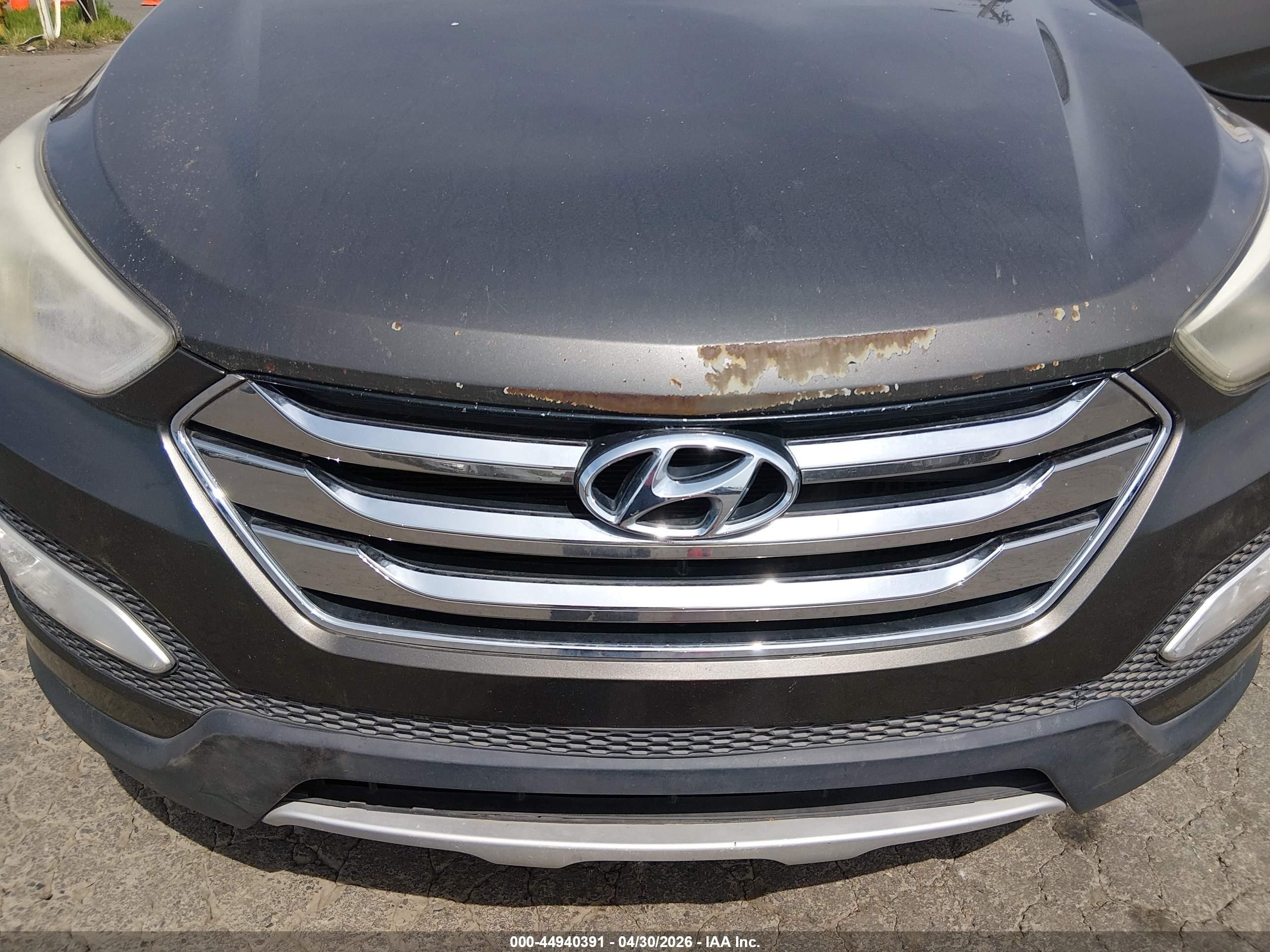 2014 Hyundai Santa Fe Sport 2.0l Turbo Gray vin: 5XYZU3LA3EG204875