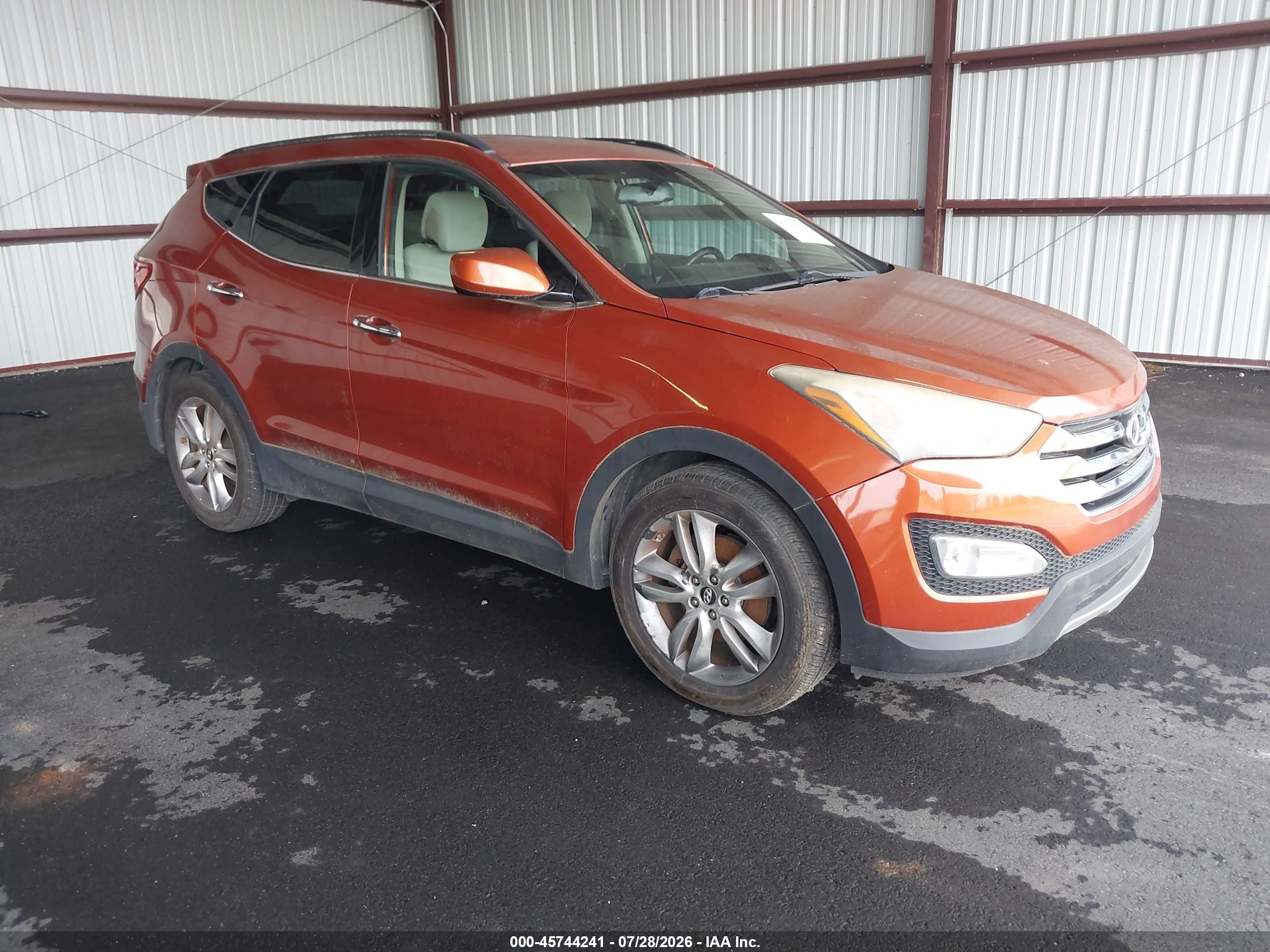 2013 Hyundai Santa Fe Sport 2.0t Orange vin: 5XYZU3LA4DG006448