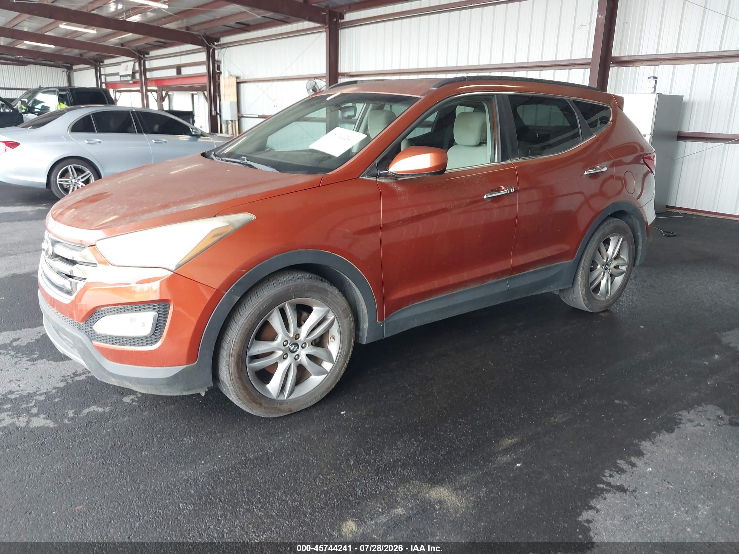 2013 Hyundai Santa Fe Sport 2.0t Orange vin: 5XYZU3LA4DG006448