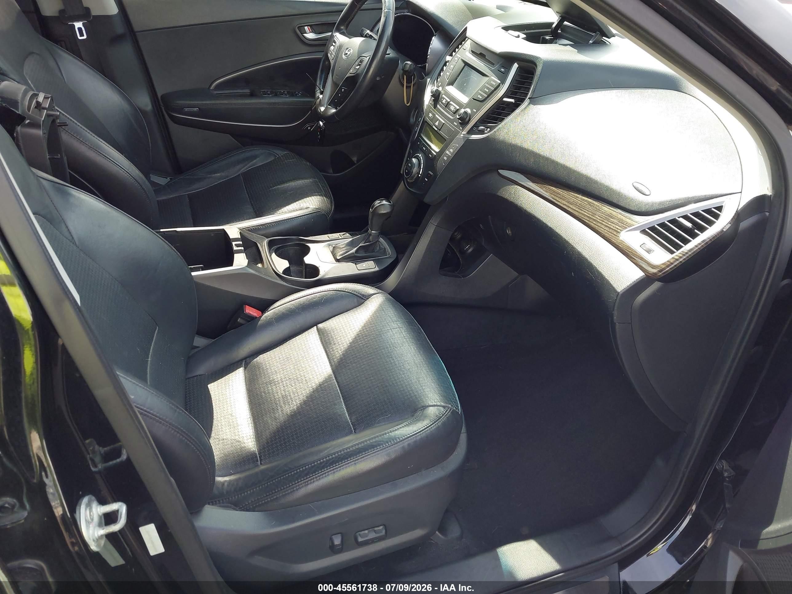 2013 Hyundai Santa Fe Sport 2.0t Черный vin: 5XYZU3LA4DG024934