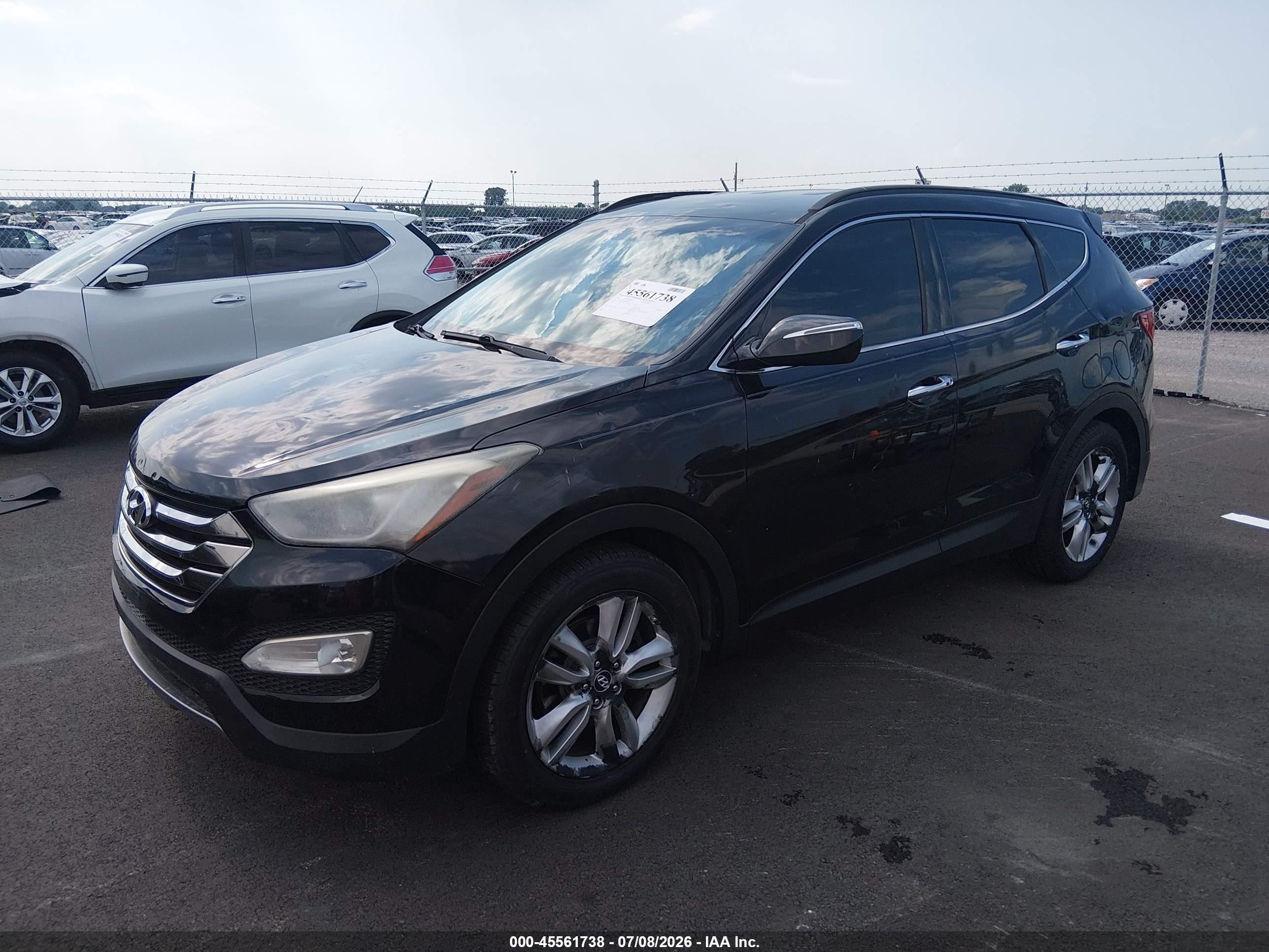 2013 Hyundai Santa Fe Sport 2.0t Черный vin: 5XYZU3LA4DG024934