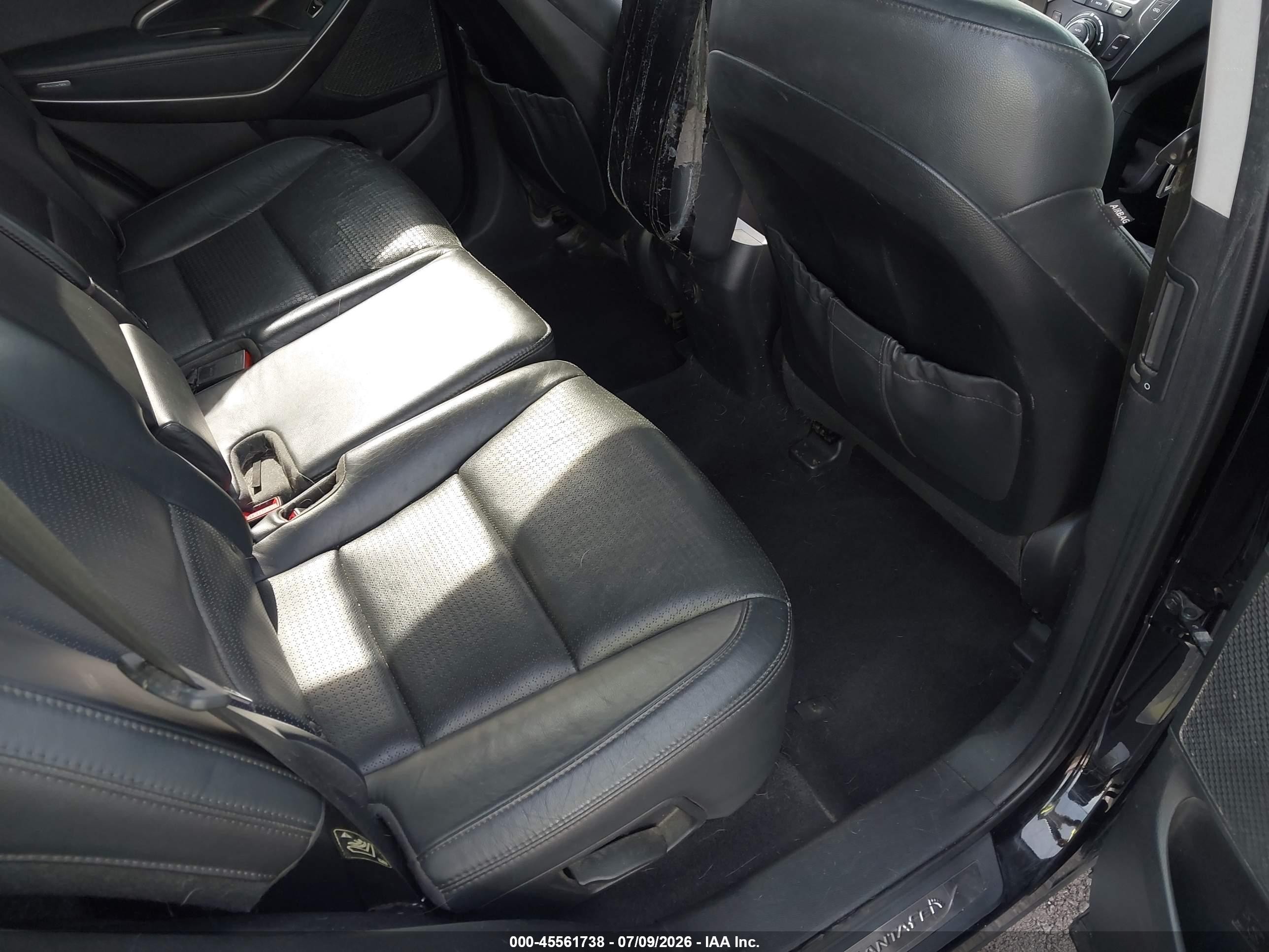 2013 Hyundai Santa Fe Sport 2.0t Черный vin: 5XYZU3LA4DG024934