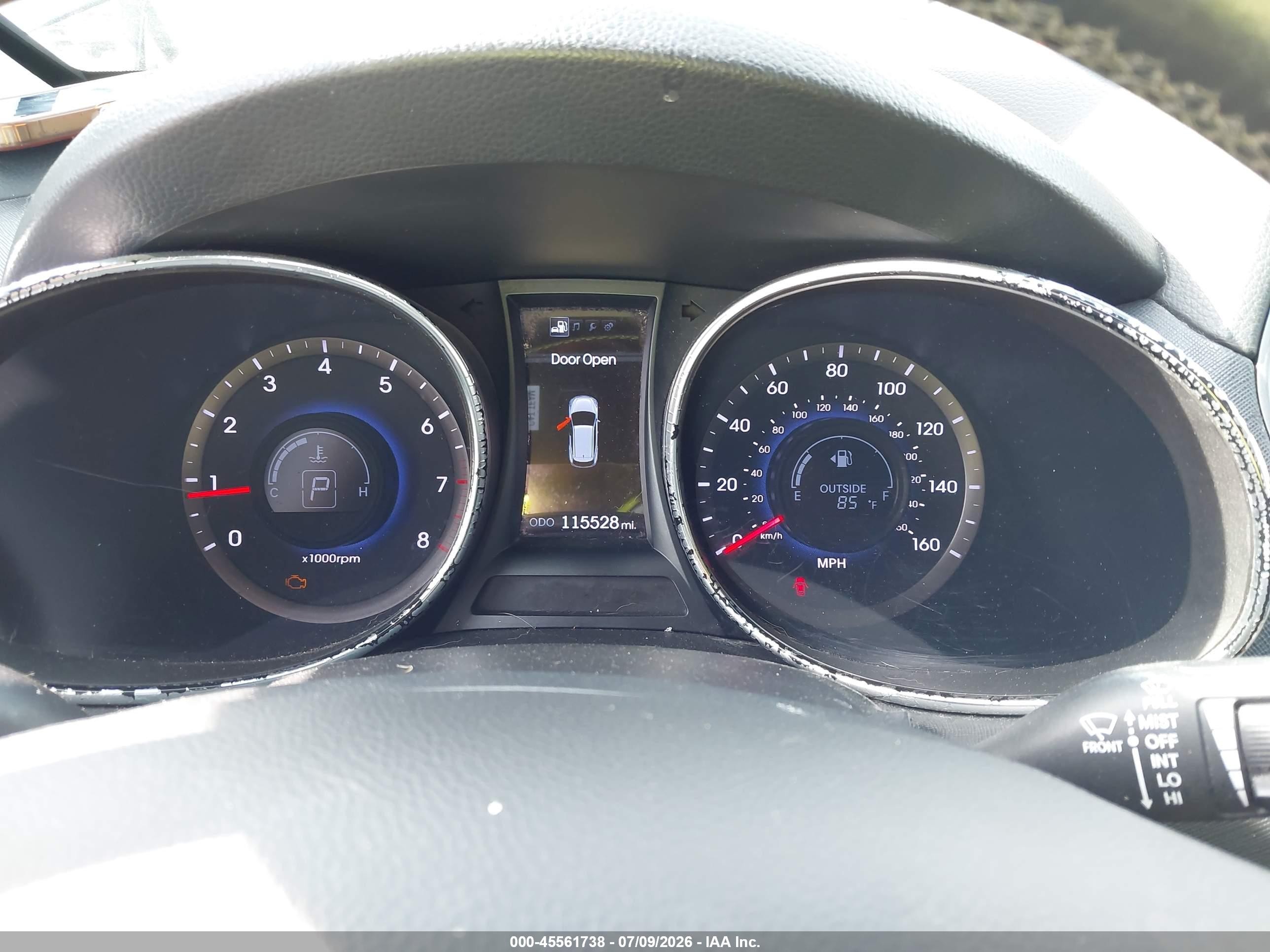 2013 Hyundai Santa Fe Sport 2.0t Черный vin: 5XYZU3LA4DG024934