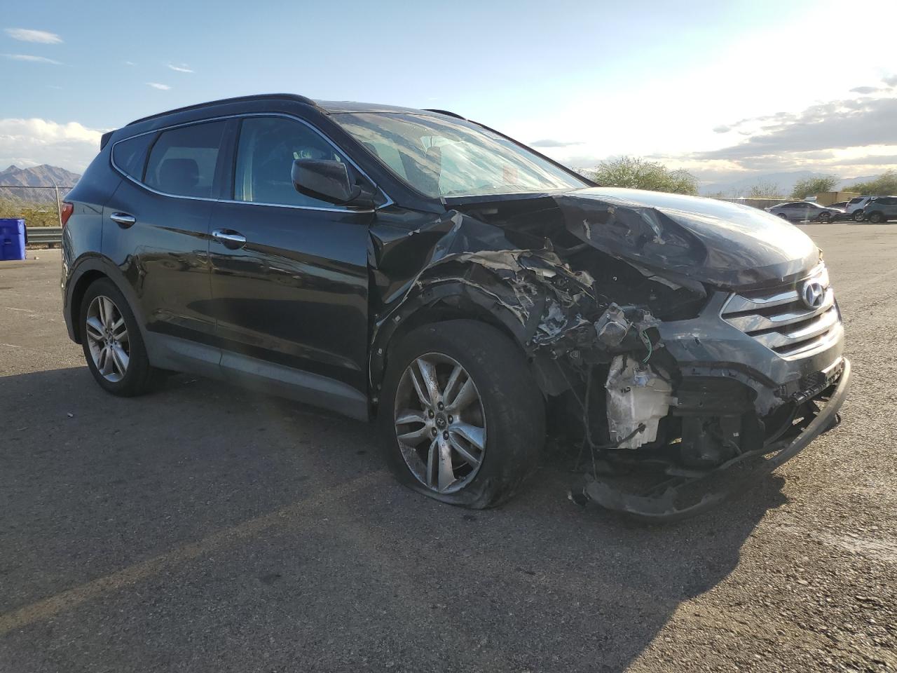 2013 Hyundai Santa Fe Sport 2.0t Black vin: 5XYZU3LA4DG039403