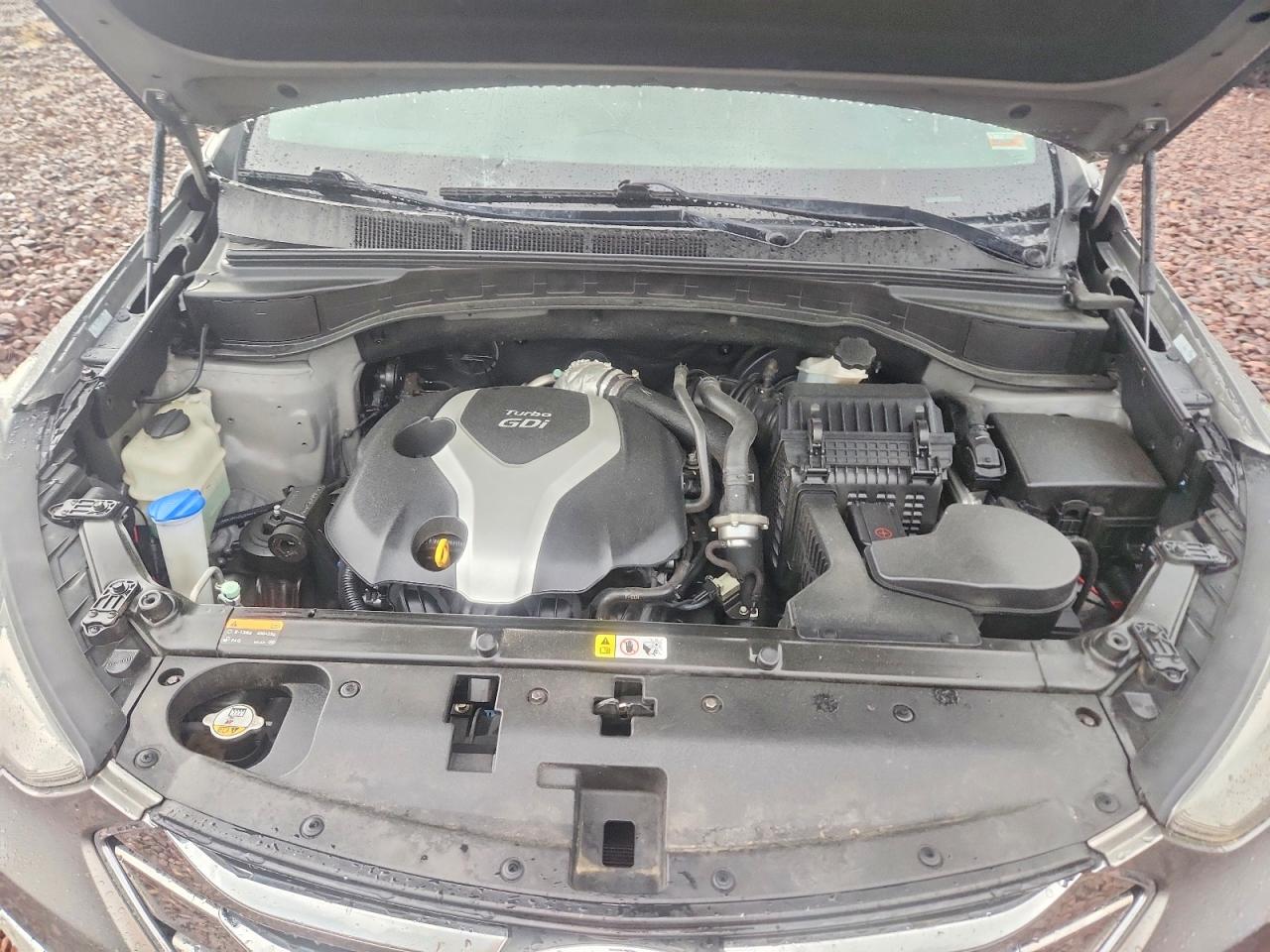 2013 Hyundai Santa Fe Sport 2.0t Gray vin: 5XYZU3LA4DG045279