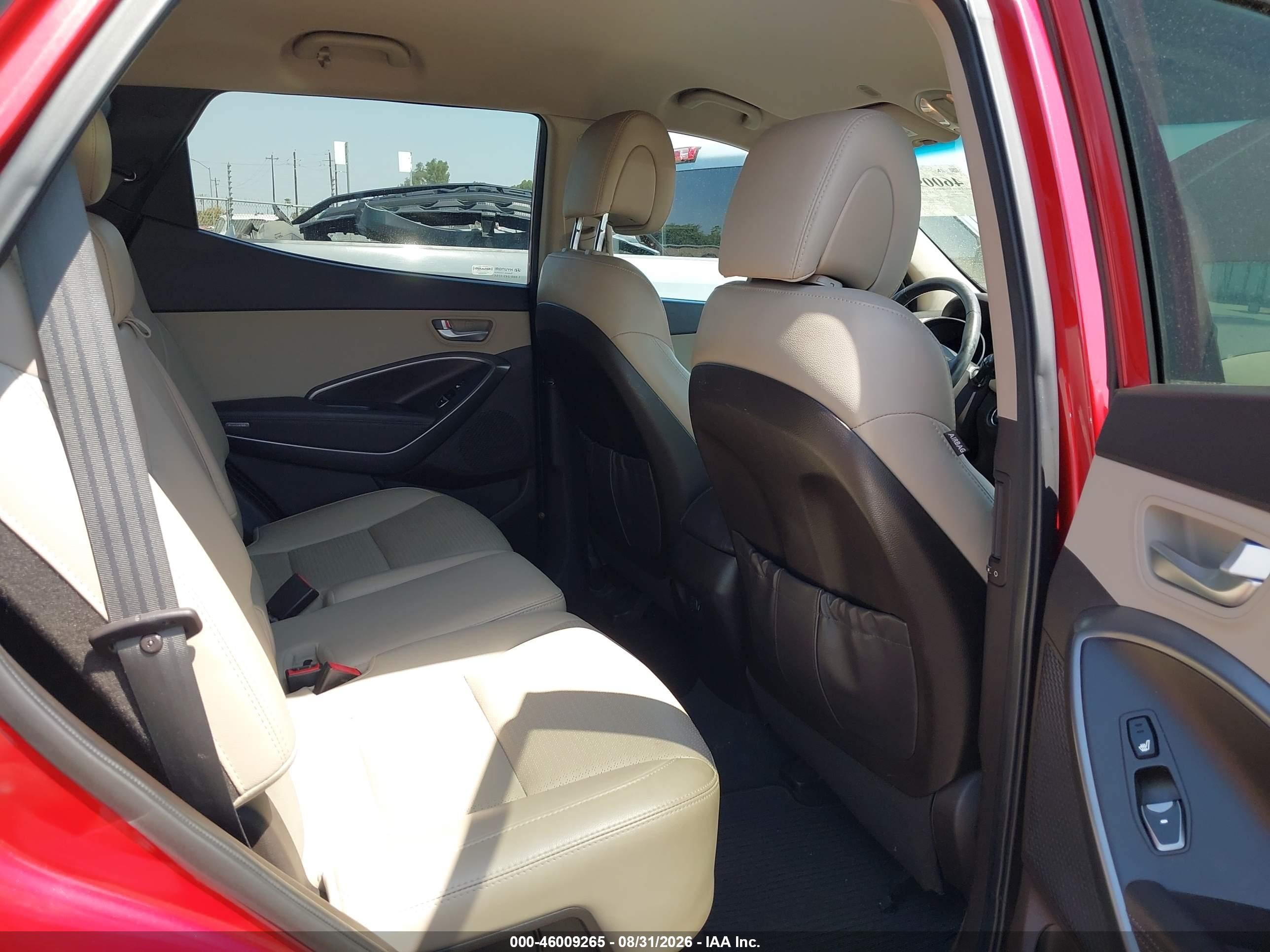 2013 Hyundai Santa Fe Sport 2.0t Red vin: 5XYZU3LA4DG066679