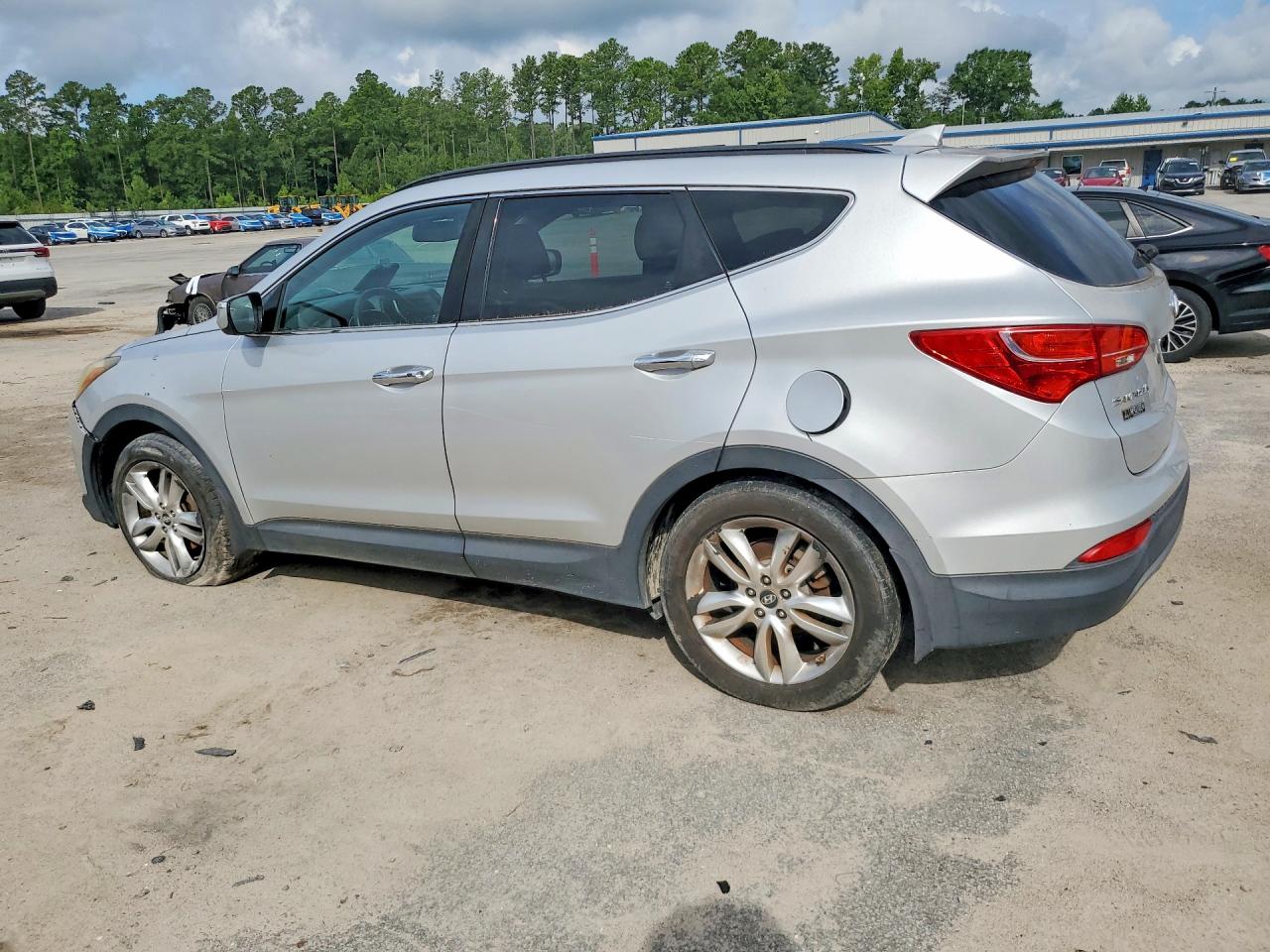 2013 Hyundai Santa Fe Sport 2.0t Silver vin: 5XYZU3LA4DG070179