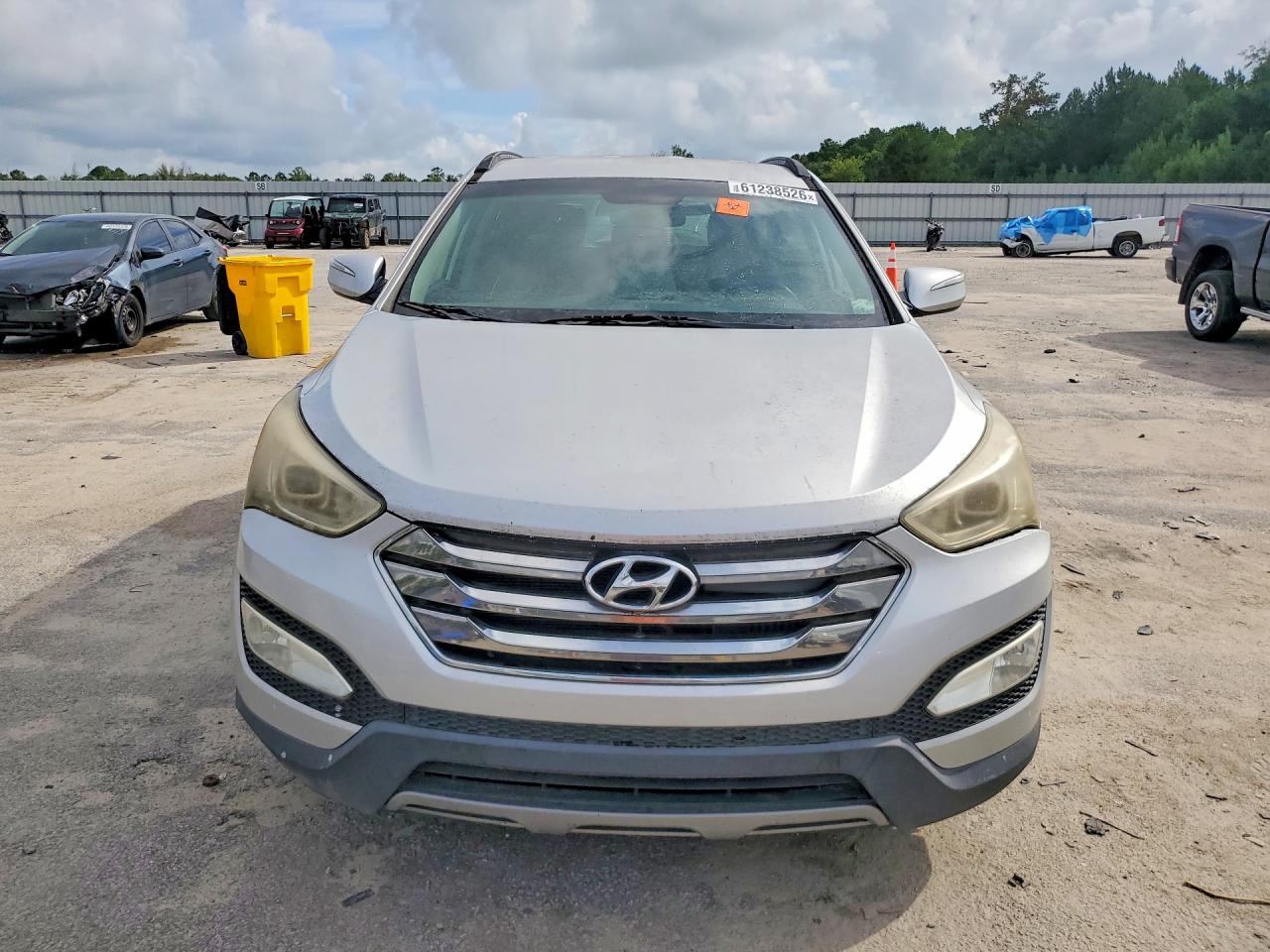 2013 Hyundai Santa Fe Sport 2.0t Silver vin: 5XYZU3LA4DG070179
