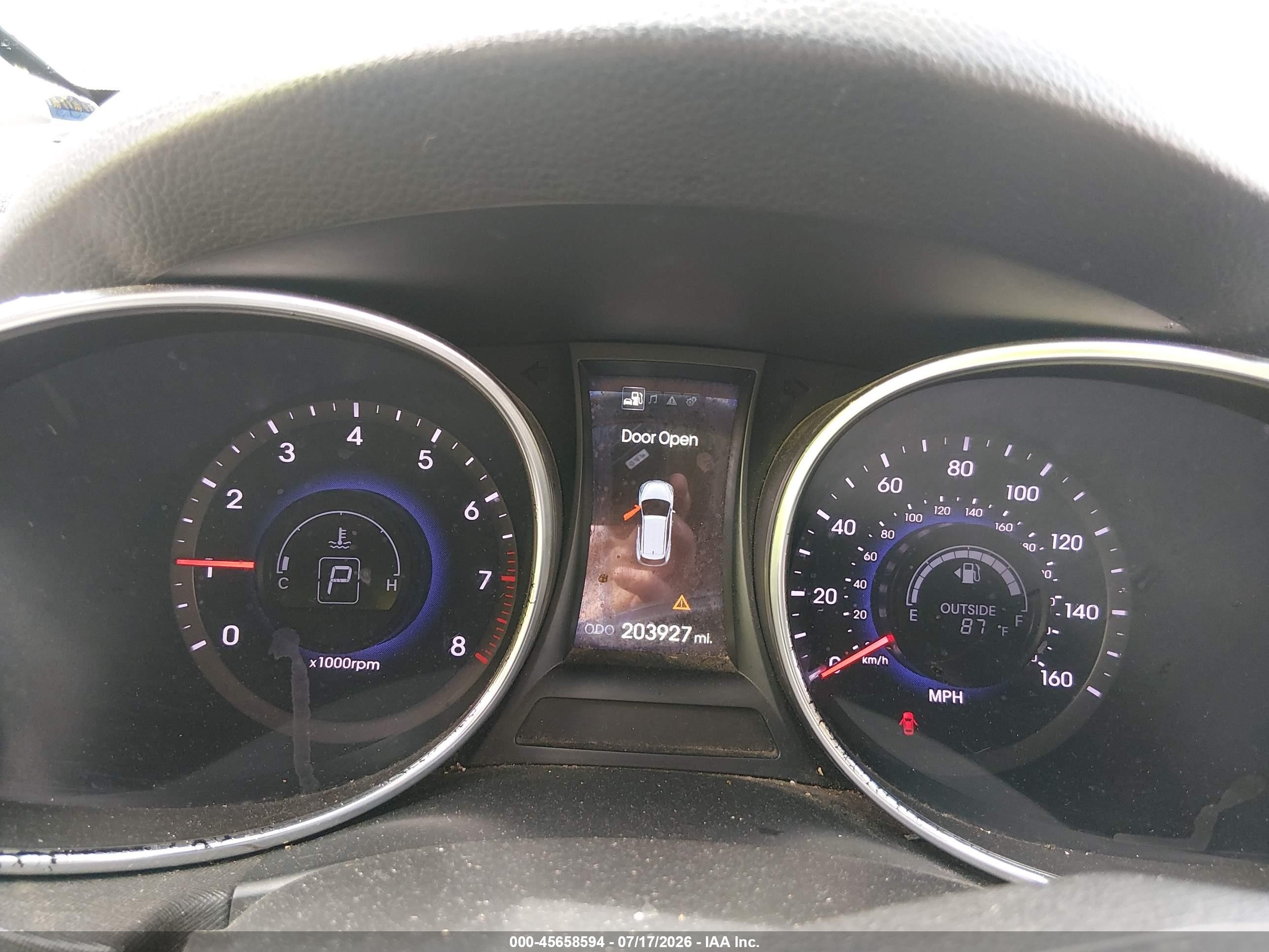 2013 Hyundai Santa Fe Sport 2.0t Черный vin: 5XYZU3LA4DG087208