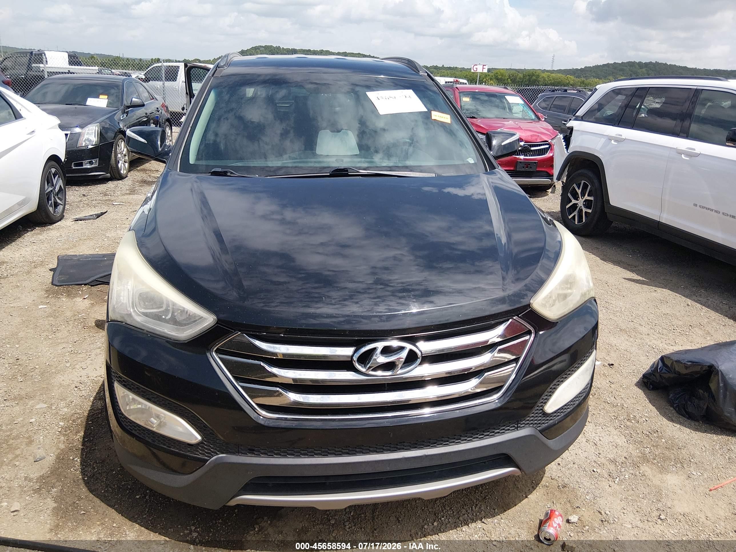 2013 Hyundai Santa Fe Sport 2.0t Черный vin: 5XYZU3LA4DG087208
