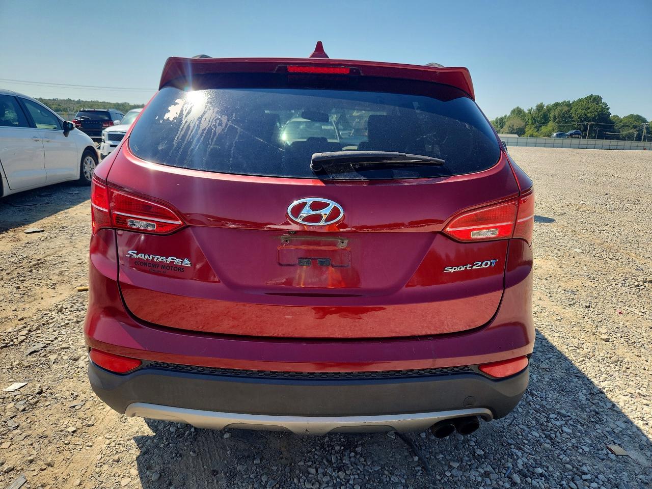 2013 Hyundai Santa Fe Sport 2.0t Burgundy vin: 5XYZU3LA4DG089623