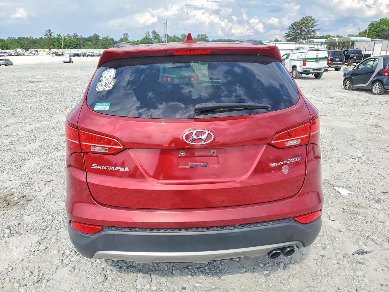 2013 Hyundai Santa Fe Sport Red vin: 5XYZU3LA4DG112706