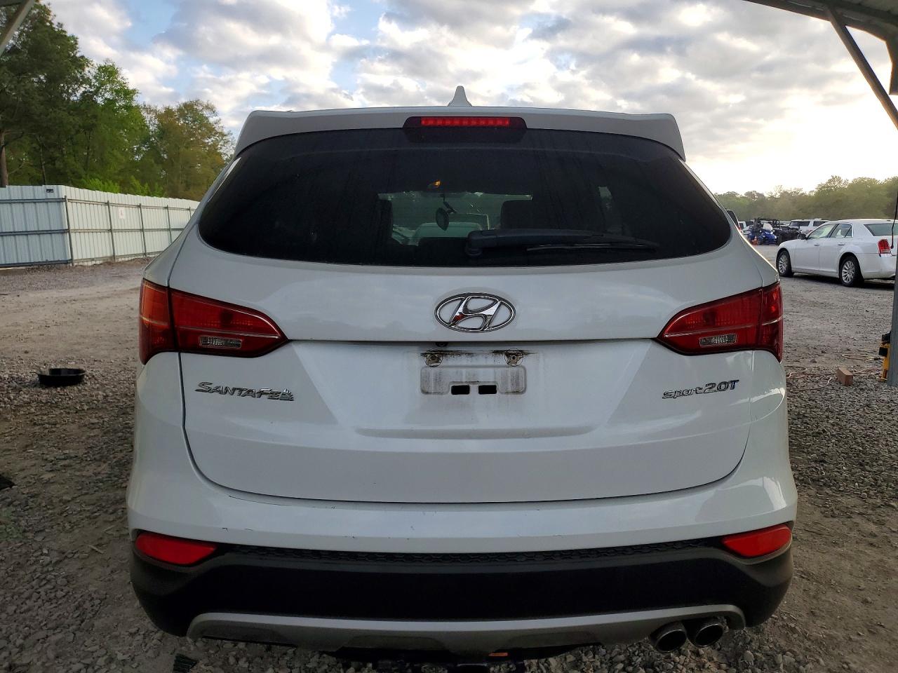 2013 Hyundai Santa Fe Sport 2.0t White vin: 5XYZU3LA4DG116027