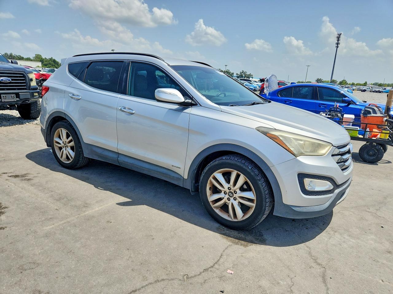 2014 Hyundai Santa Fe Sport 2.0t Silver vin: 5XYZU3LA4EG159946