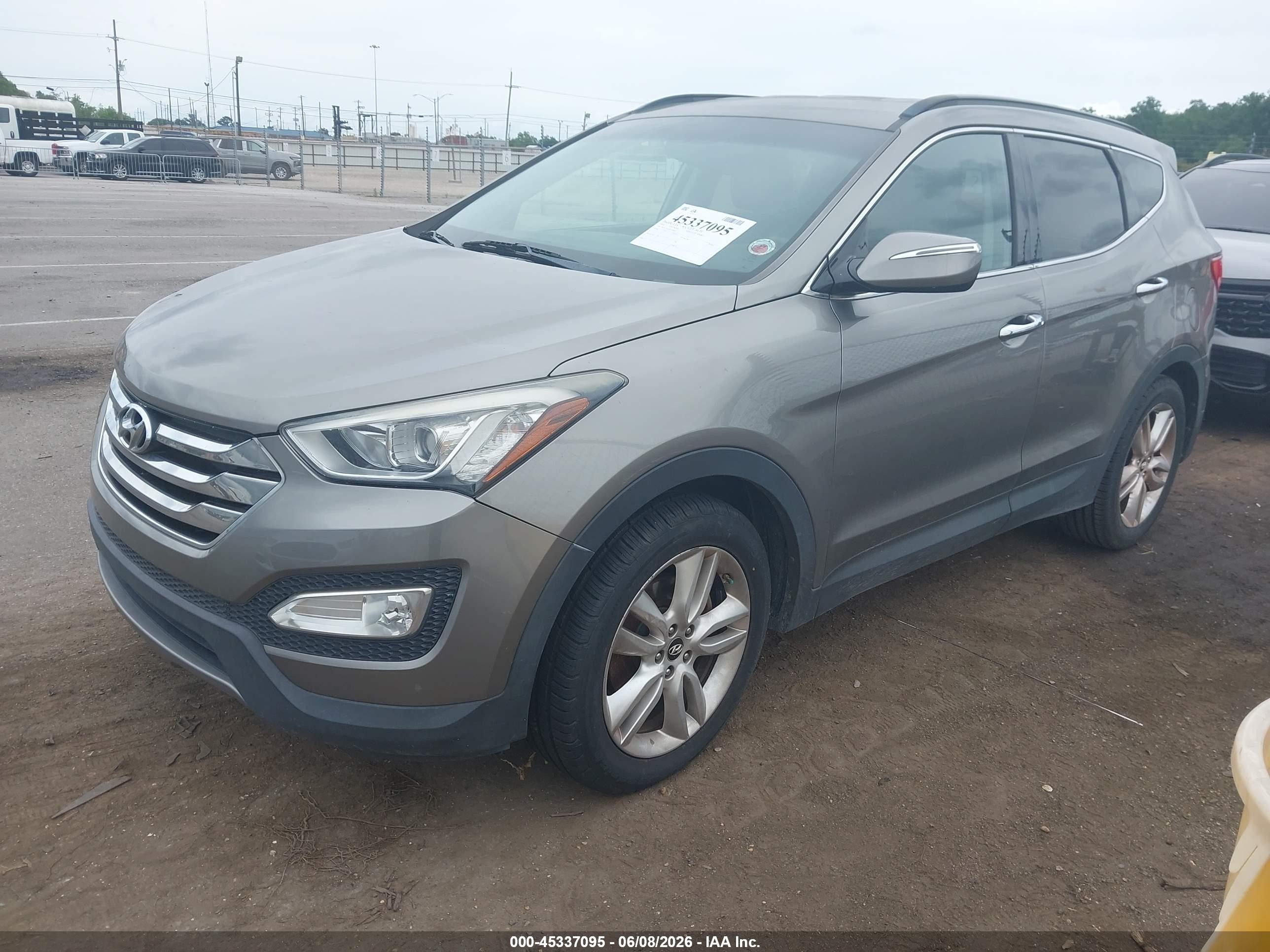 2014 Hyundai Santa Fe Sport 2.0l Turbo Серый vin: 5XYZU3LA4EG169487