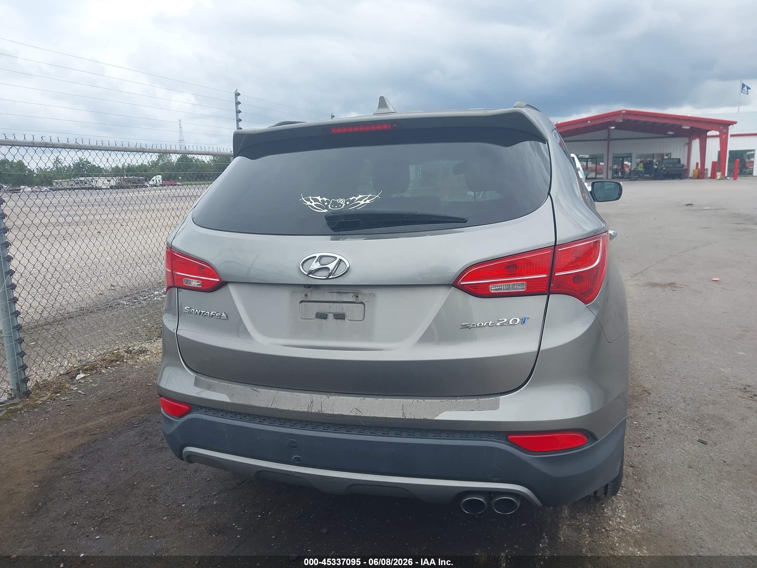 2014 Hyundai Santa Fe Sport 2.0l Turbo Серый vin: 5XYZU3LA4EG169487