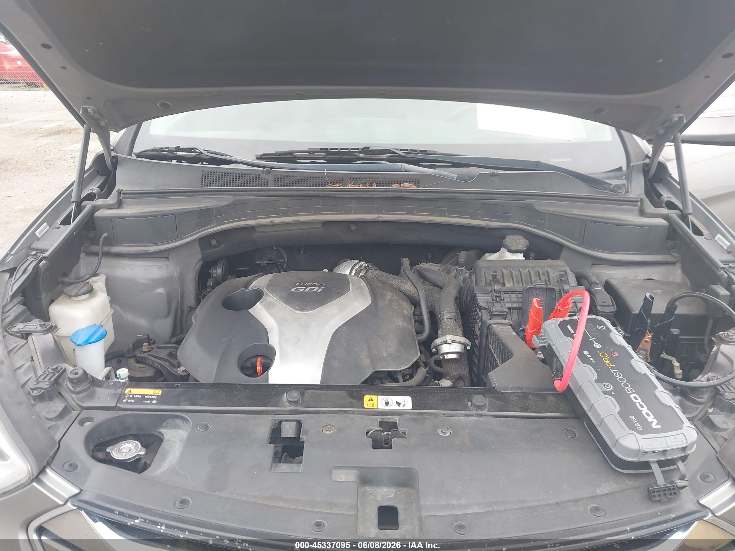 2014 Hyundai Santa Fe Sport 2.0l Turbo Серый vin: 5XYZU3LA4EG169487