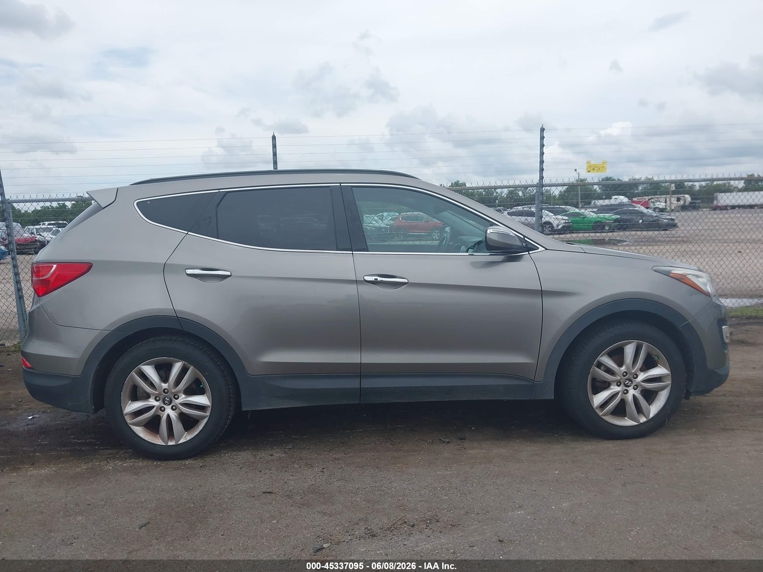 2014 Hyundai Santa Fe Sport 2.0l Turbo Серый vin: 5XYZU3LA4EG169487