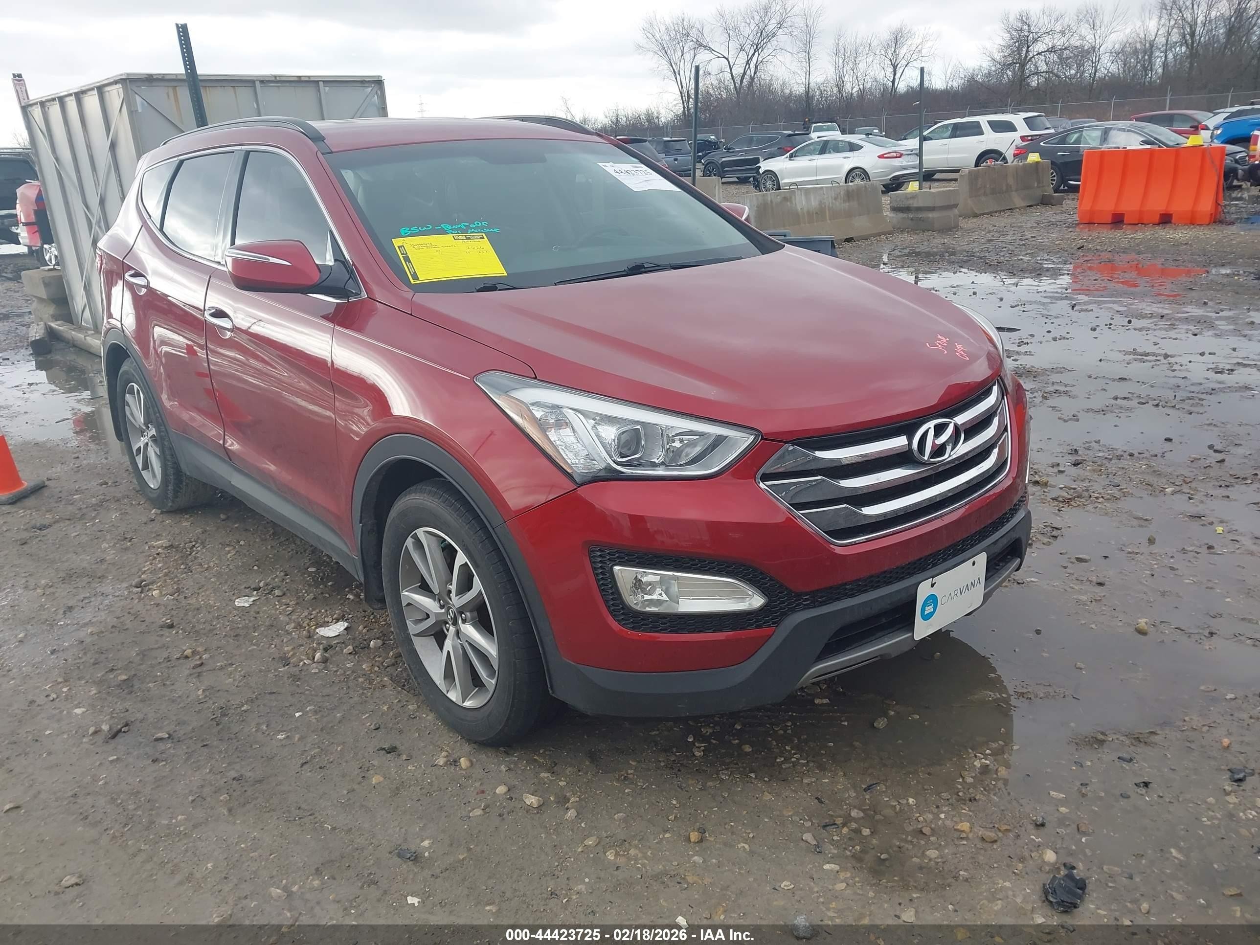 2014 Hyundai Santa Fe Sport 2.0l Turbo Красный vin: 5XYZU3LA4EG179873