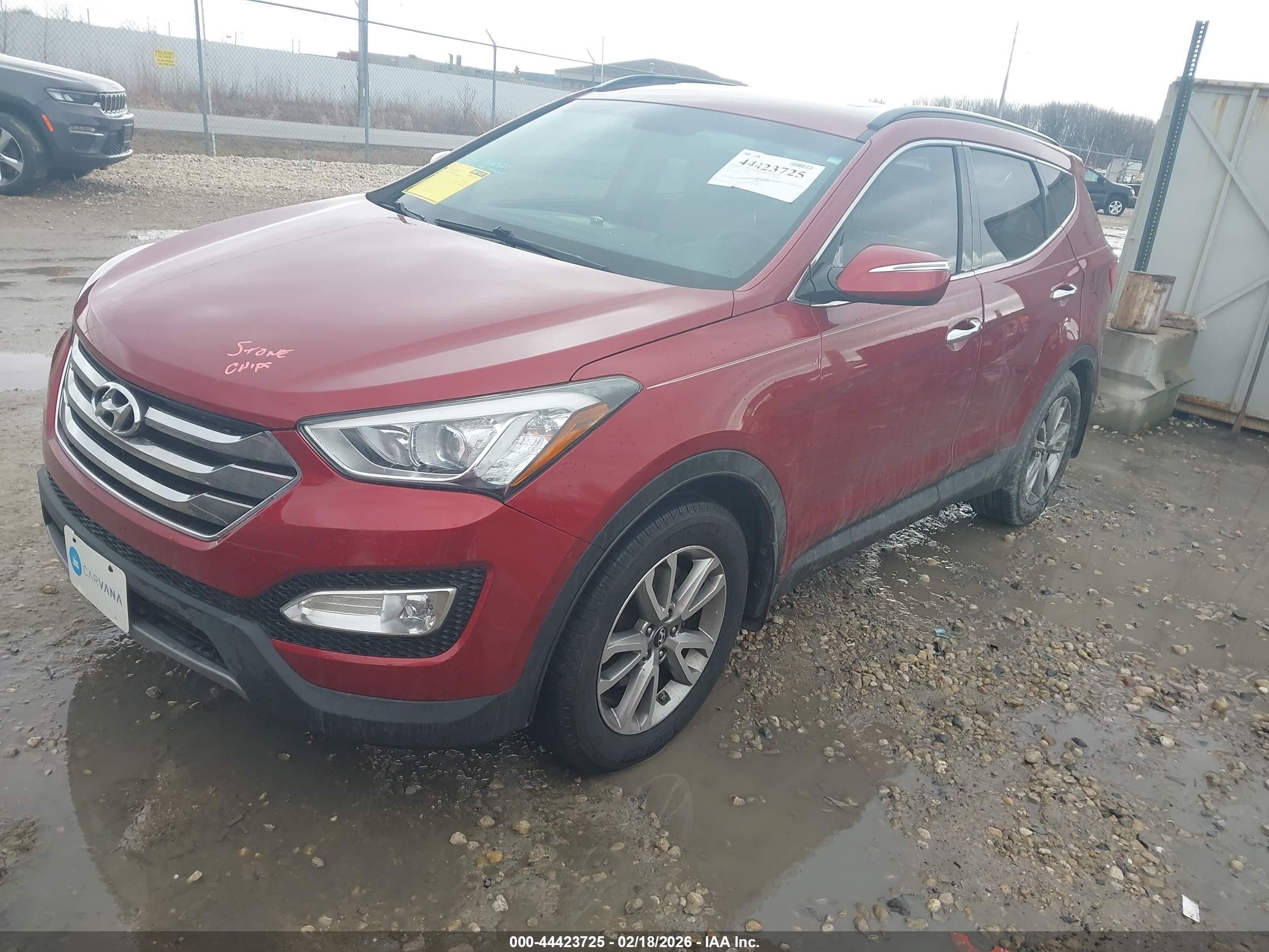 2014 Hyundai Santa Fe Sport 2.0l Turbo Красный vin: 5XYZU3LA4EG179873
