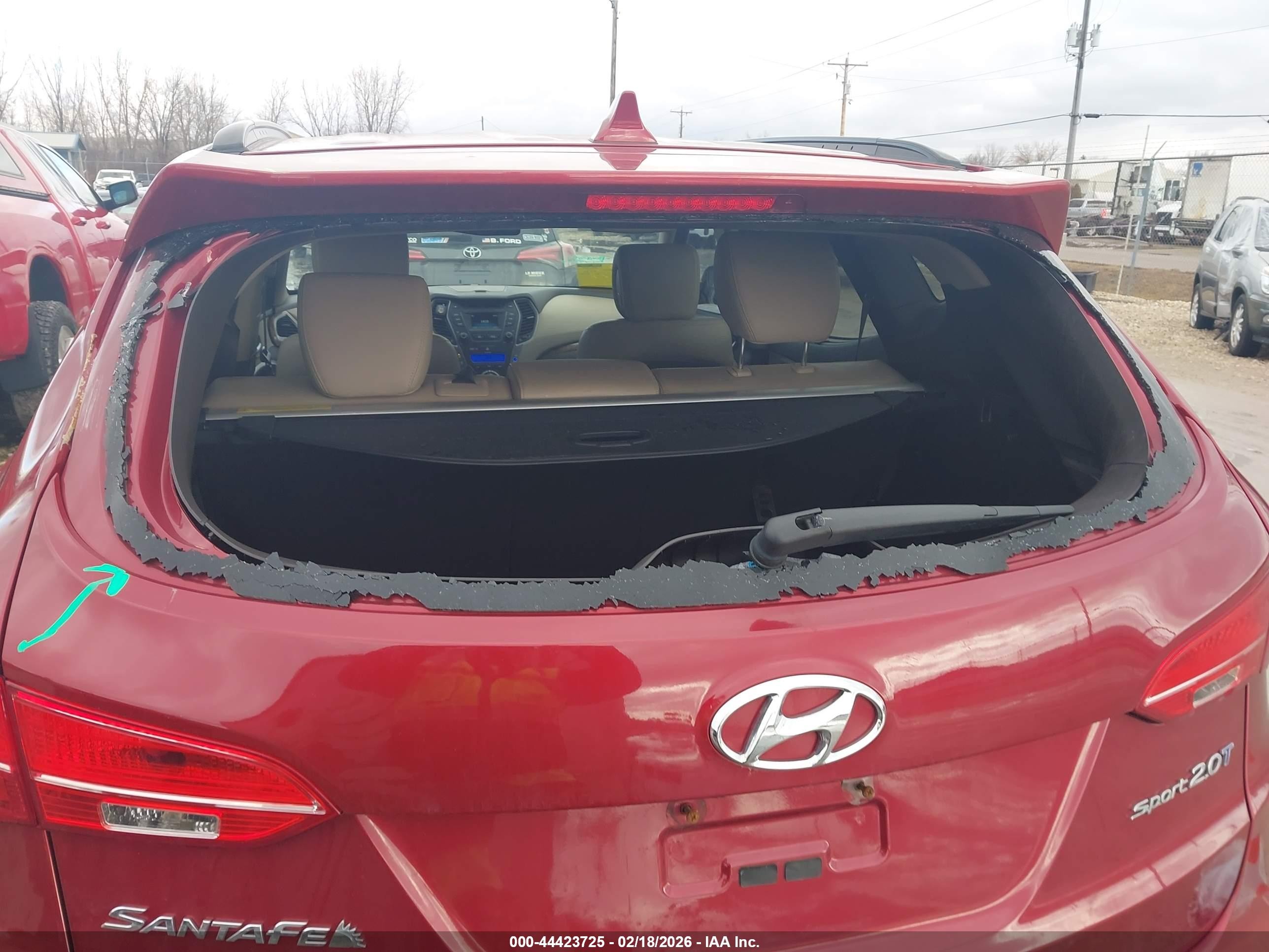 2014 Hyundai Santa Fe Sport 2.0l Turbo Красный vin: 5XYZU3LA4EG179873