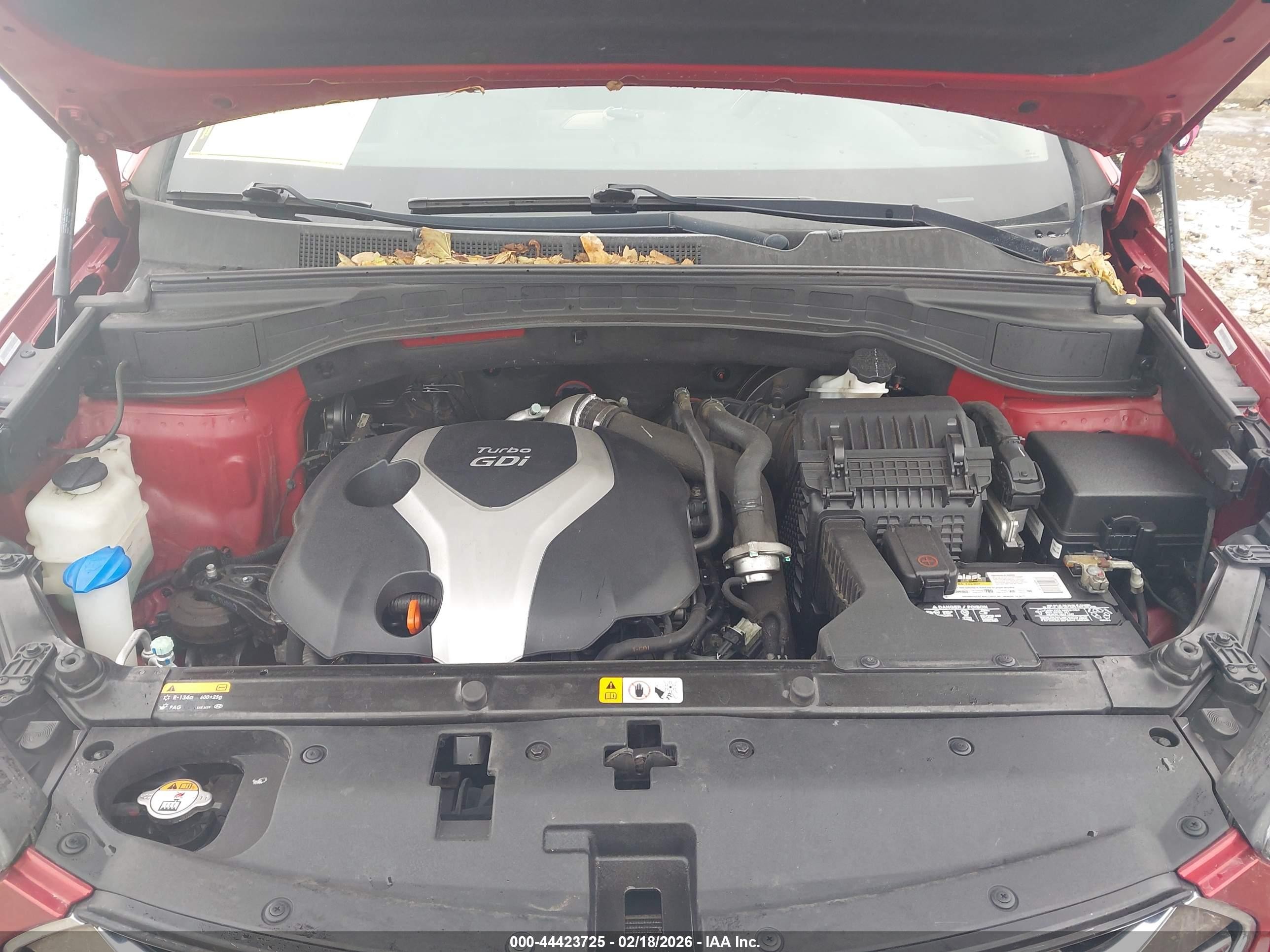 2014 Hyundai Santa Fe Sport 2.0l Turbo Красный vin: 5XYZU3LA4EG179873