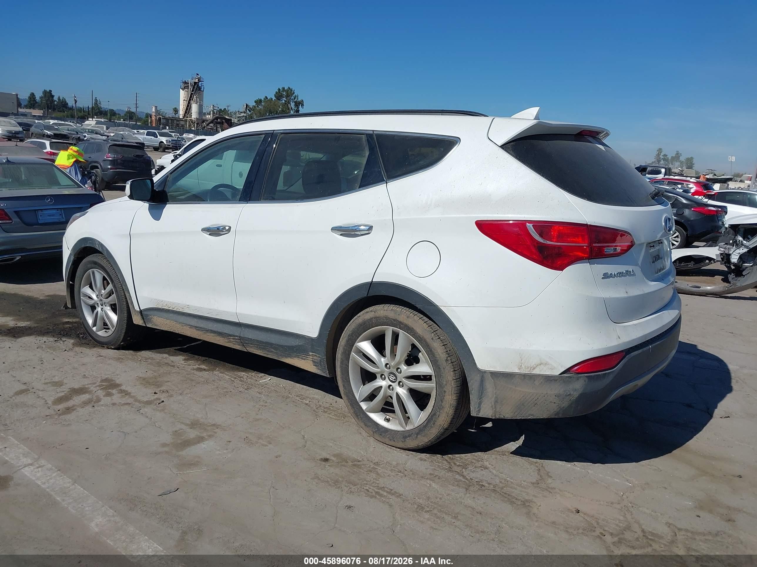 2014 Hyundai Santa Fe Sport 2.0l Turbo White vin: 5XYZU3LA4EG193496