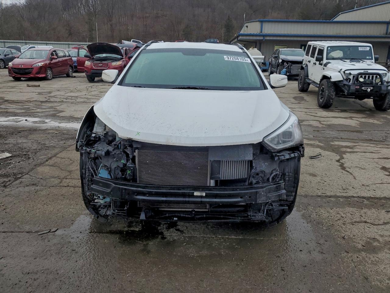 2014 Hyundai Santa Fe Sport White vin: 5XYZU3LA4EG214038