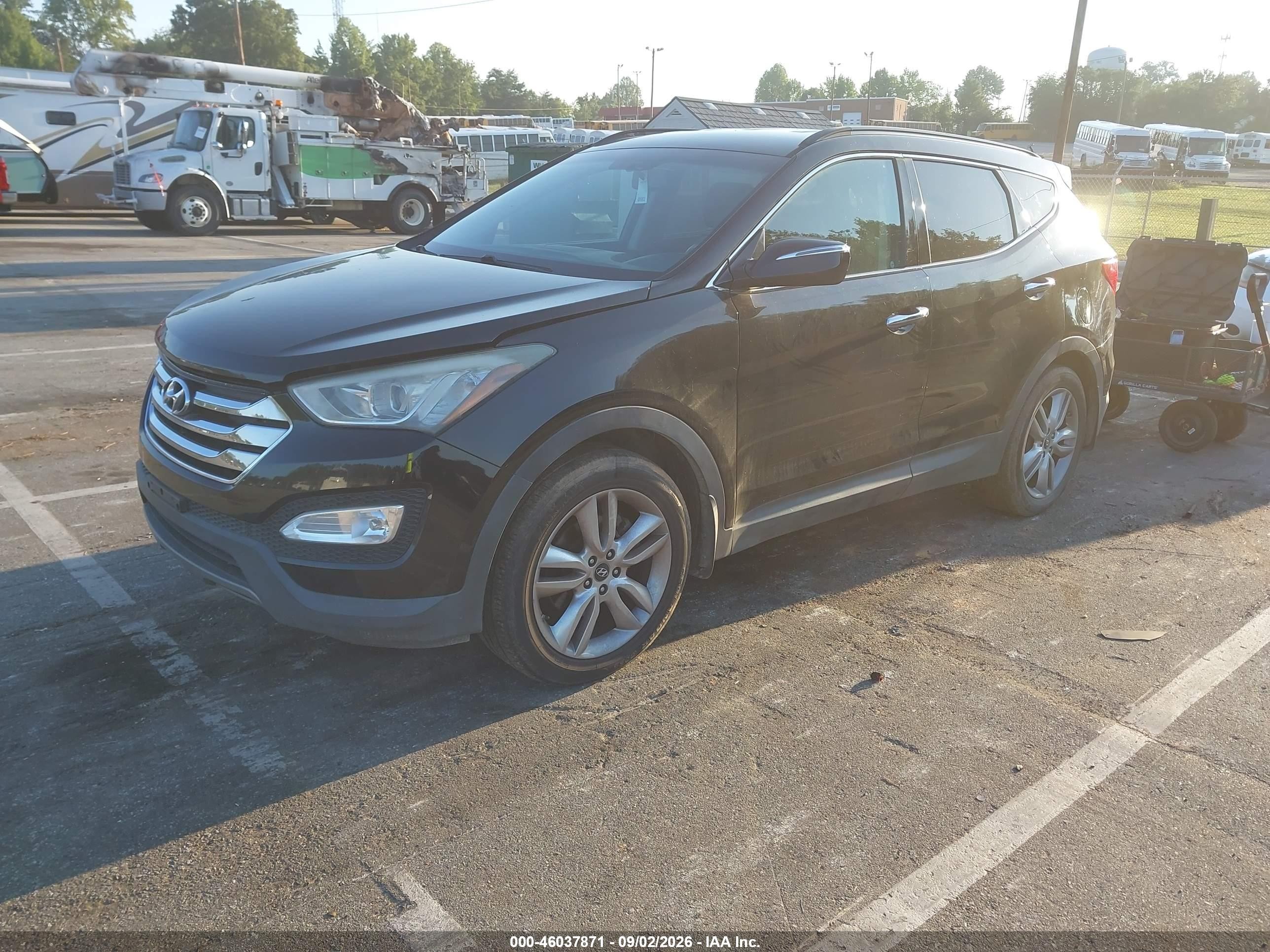 2014 Hyundai Santa Fe Sport 2.0l Turbo Черный vin: 5XYZU3LA4EG217604