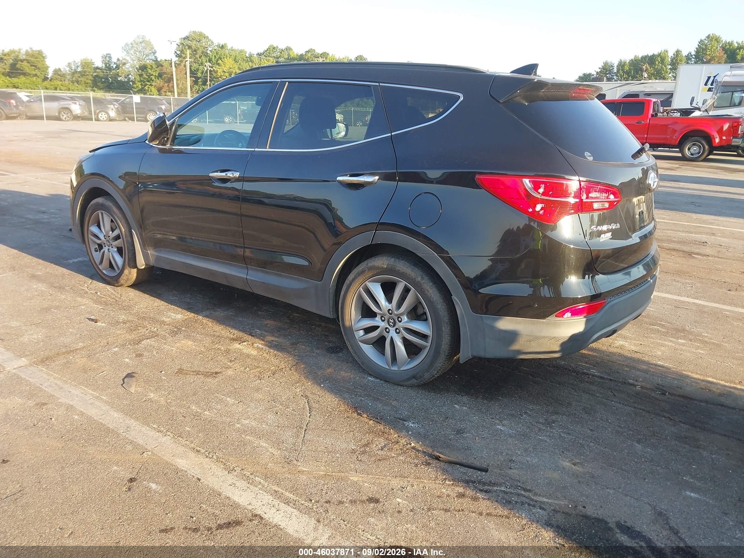2014 Hyundai Santa Fe Sport 2.0l Turbo Черный vin: 5XYZU3LA4EG217604