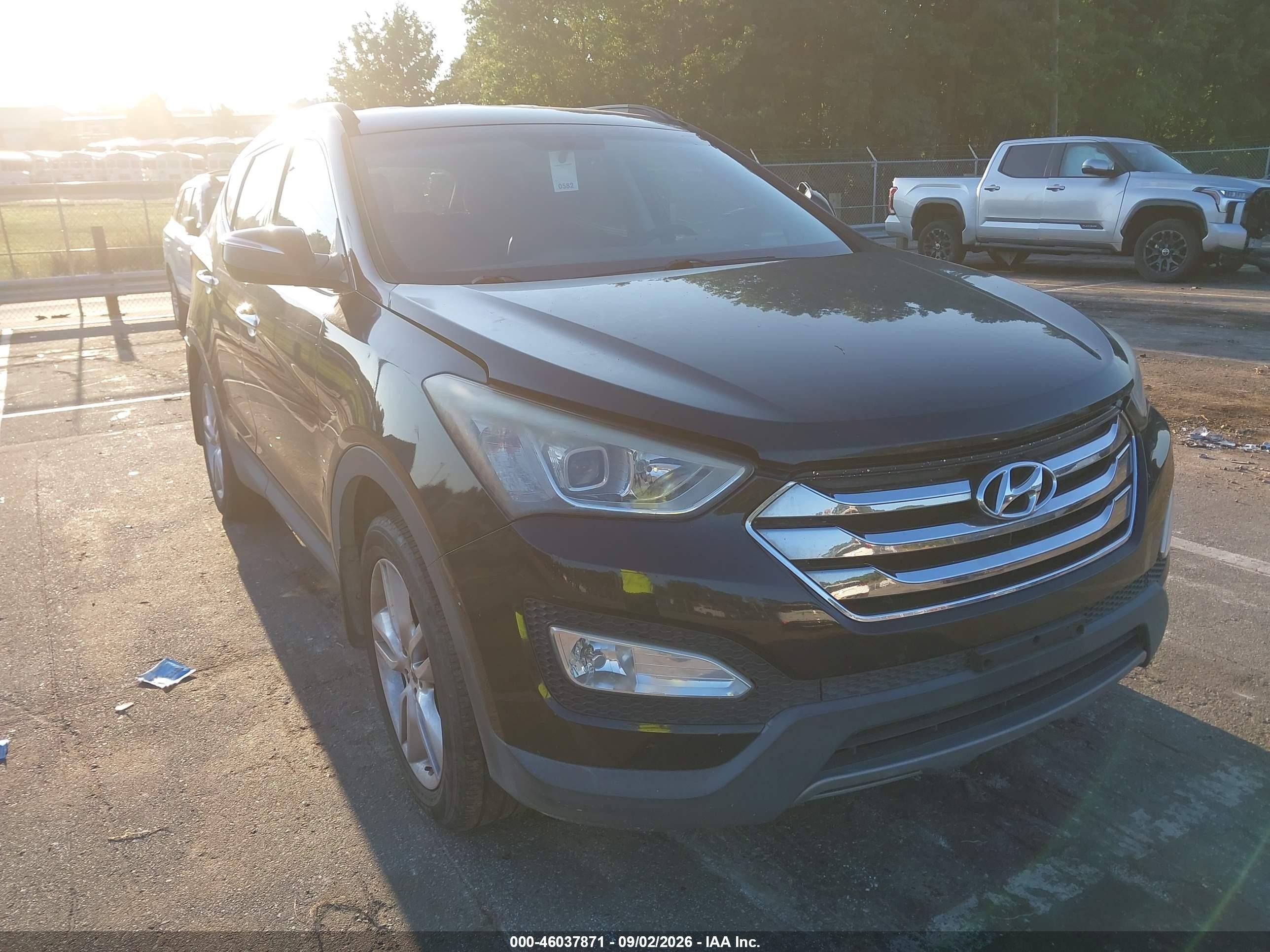 2014 Hyundai Santa Fe Sport 2.0l Turbo Черный vin: 5XYZU3LA4EG217604